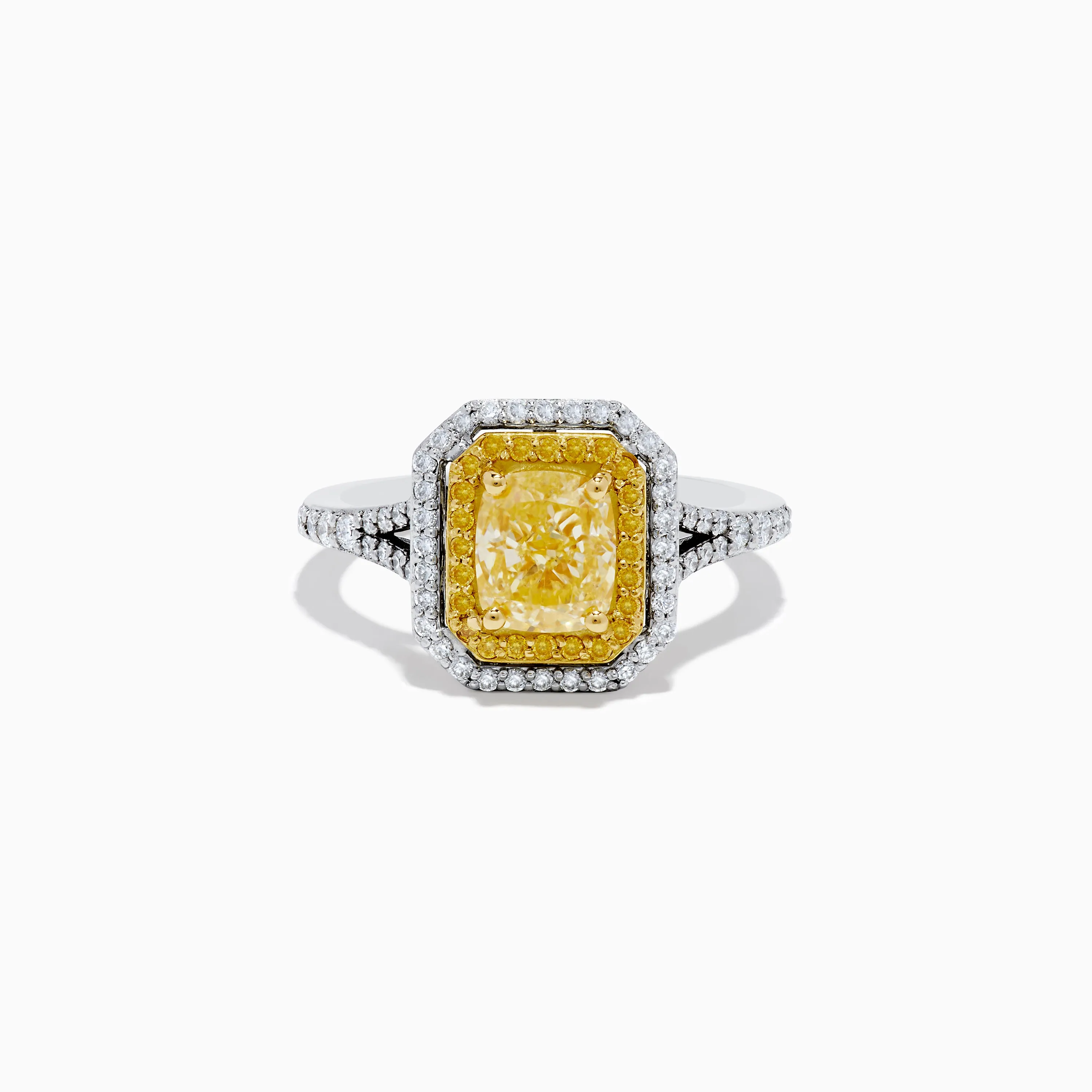 Canare` 18K Two Tone Gold Yellow and White Diamond Ring sold by Effy