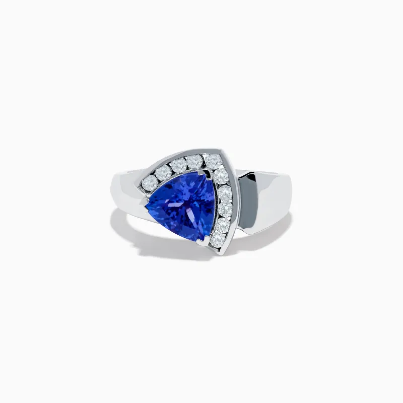 Nahla Siri 14K White Gold Tanzanite and Diamond Ring sold by Effy
