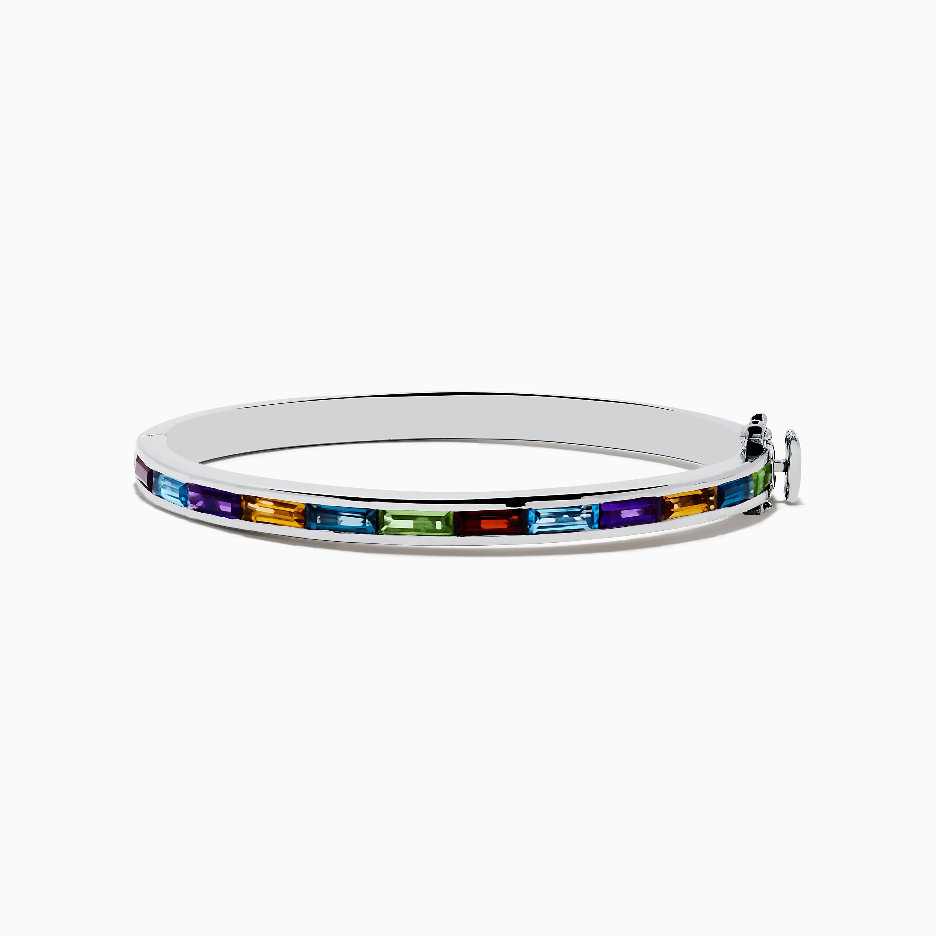 Mosaic 925 Sterling Silver Multi Color Bangle sold by Effy