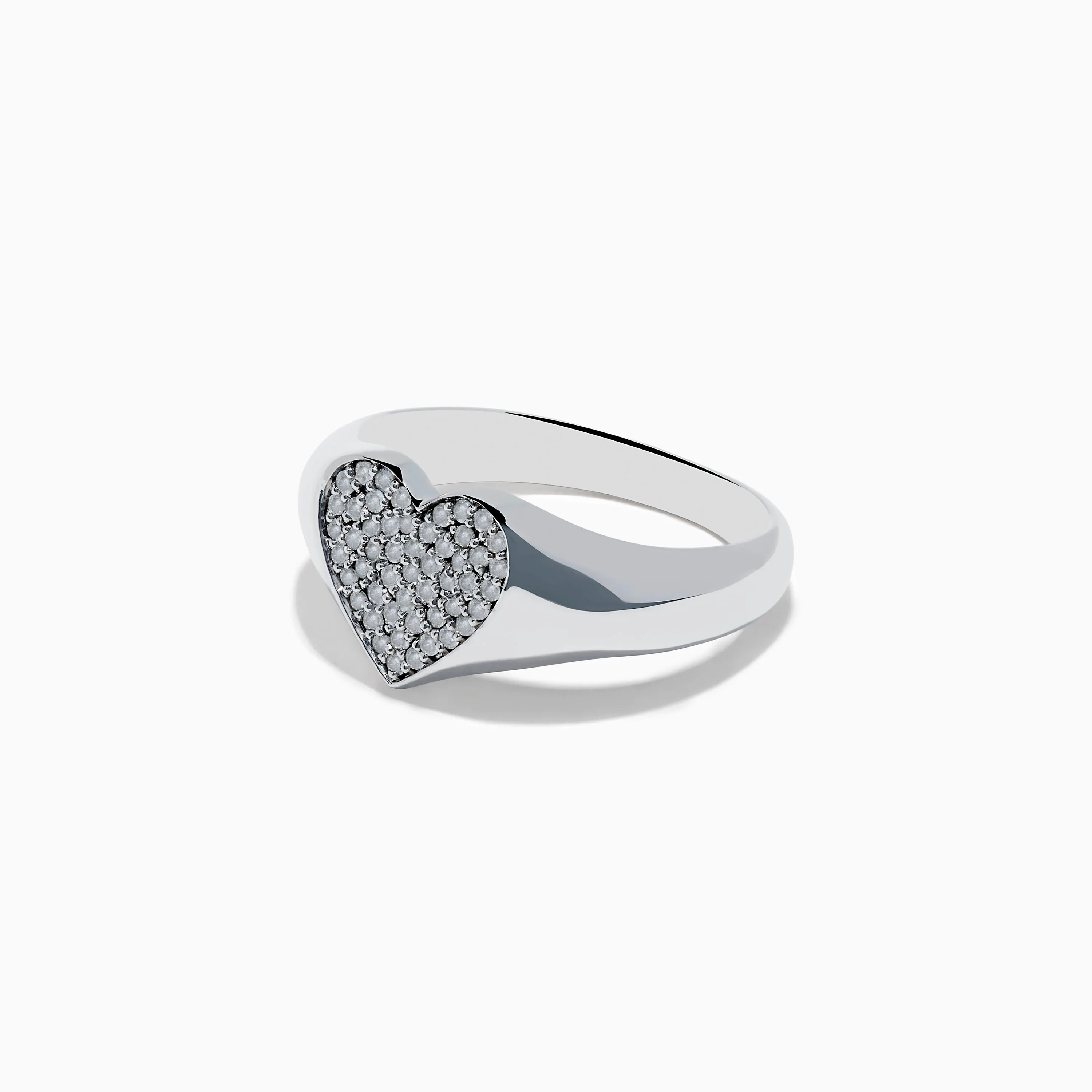 925 Sterling Silver Diamond Heart Ring sold by Effy product image thumbnail 2