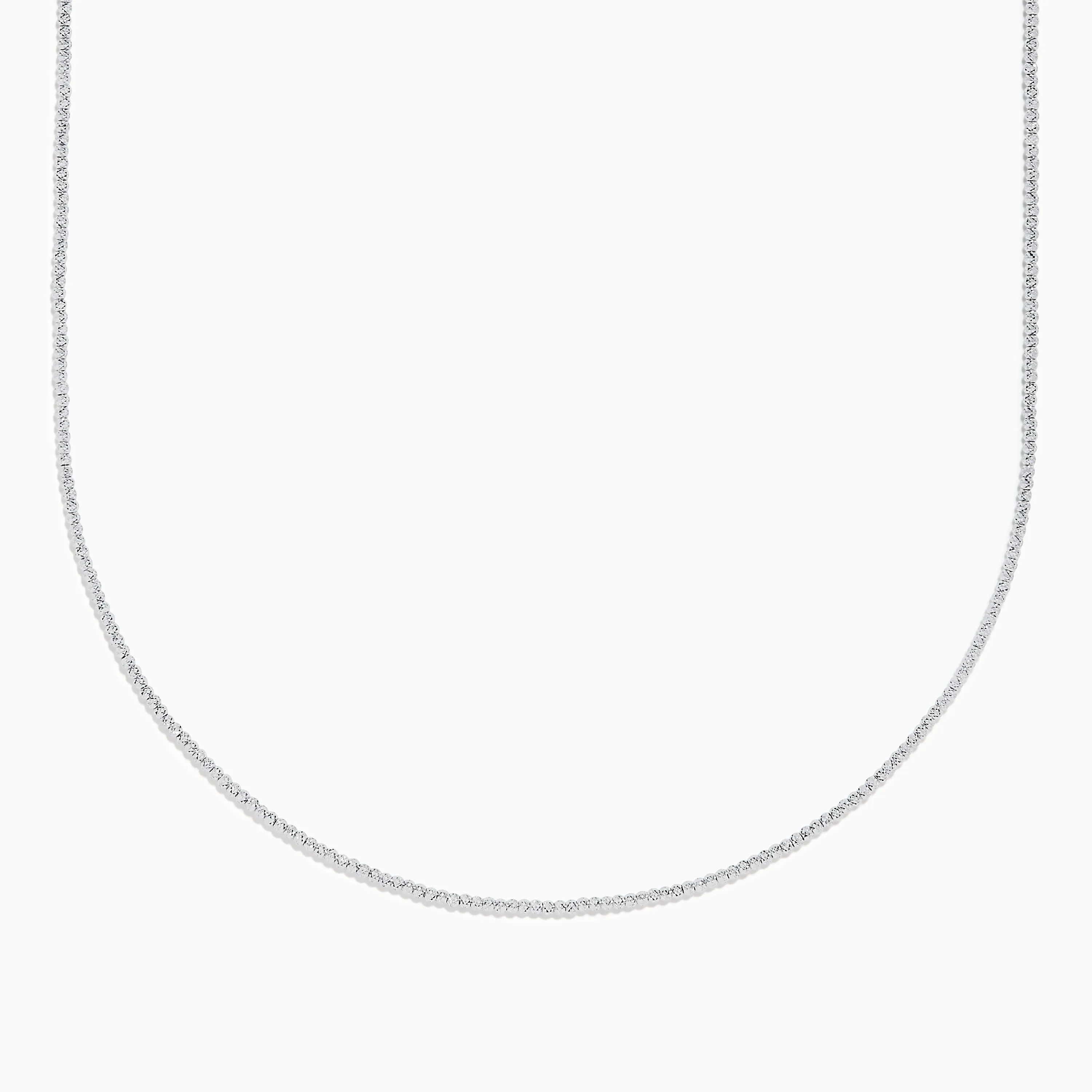 14K White Gold Bead Necklace sold by Effy