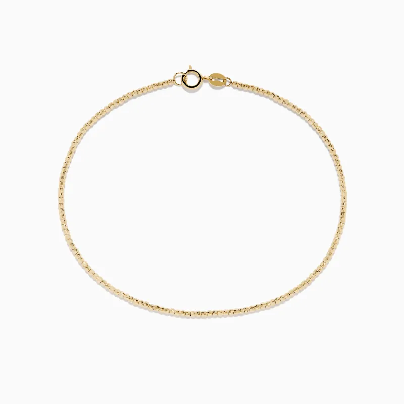 14K Yellow Gold Bead Bracelet sold by Effy