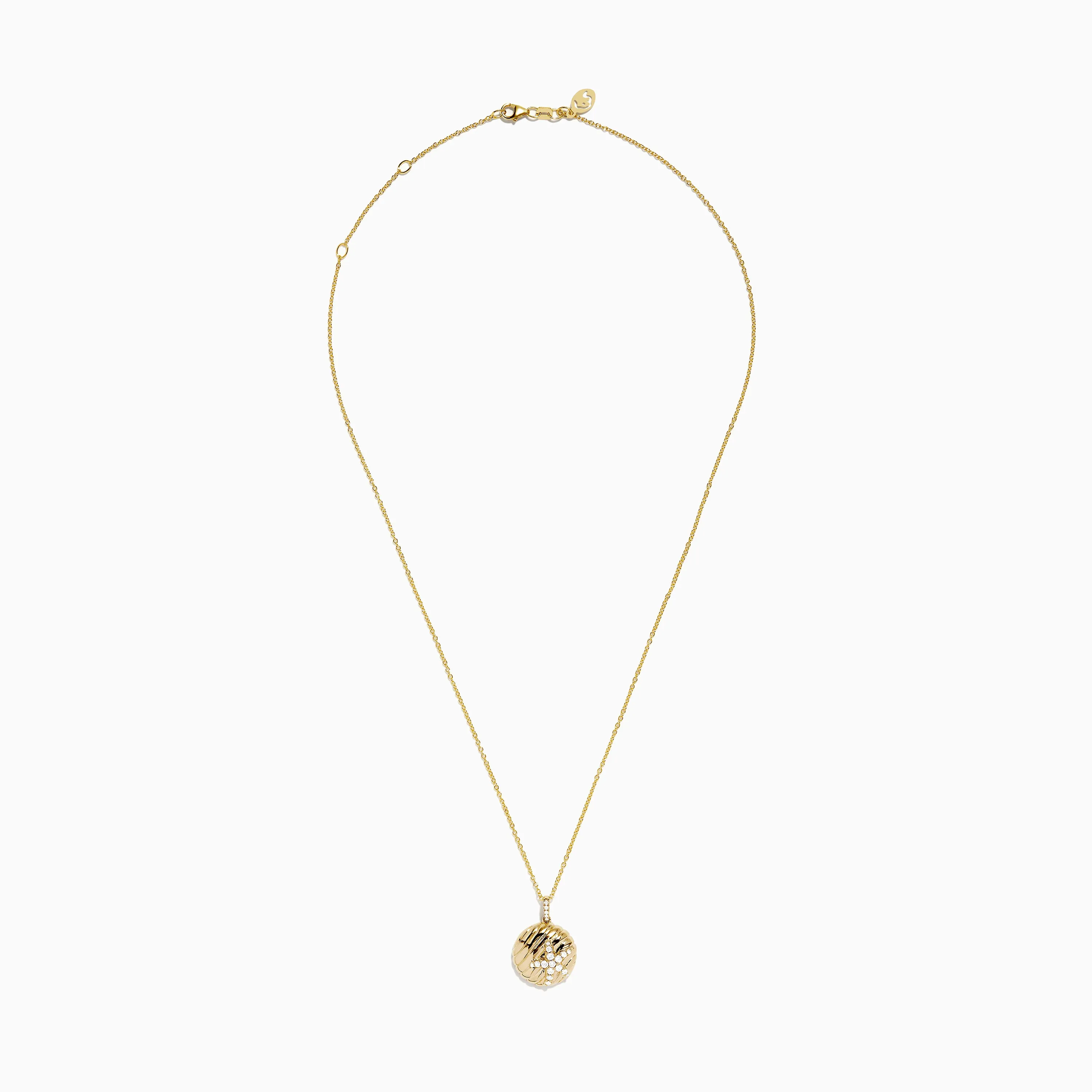 Seaside 14K Yellow Gold Diamond Starfish Pendant sold by Effy product image thumbnail 2