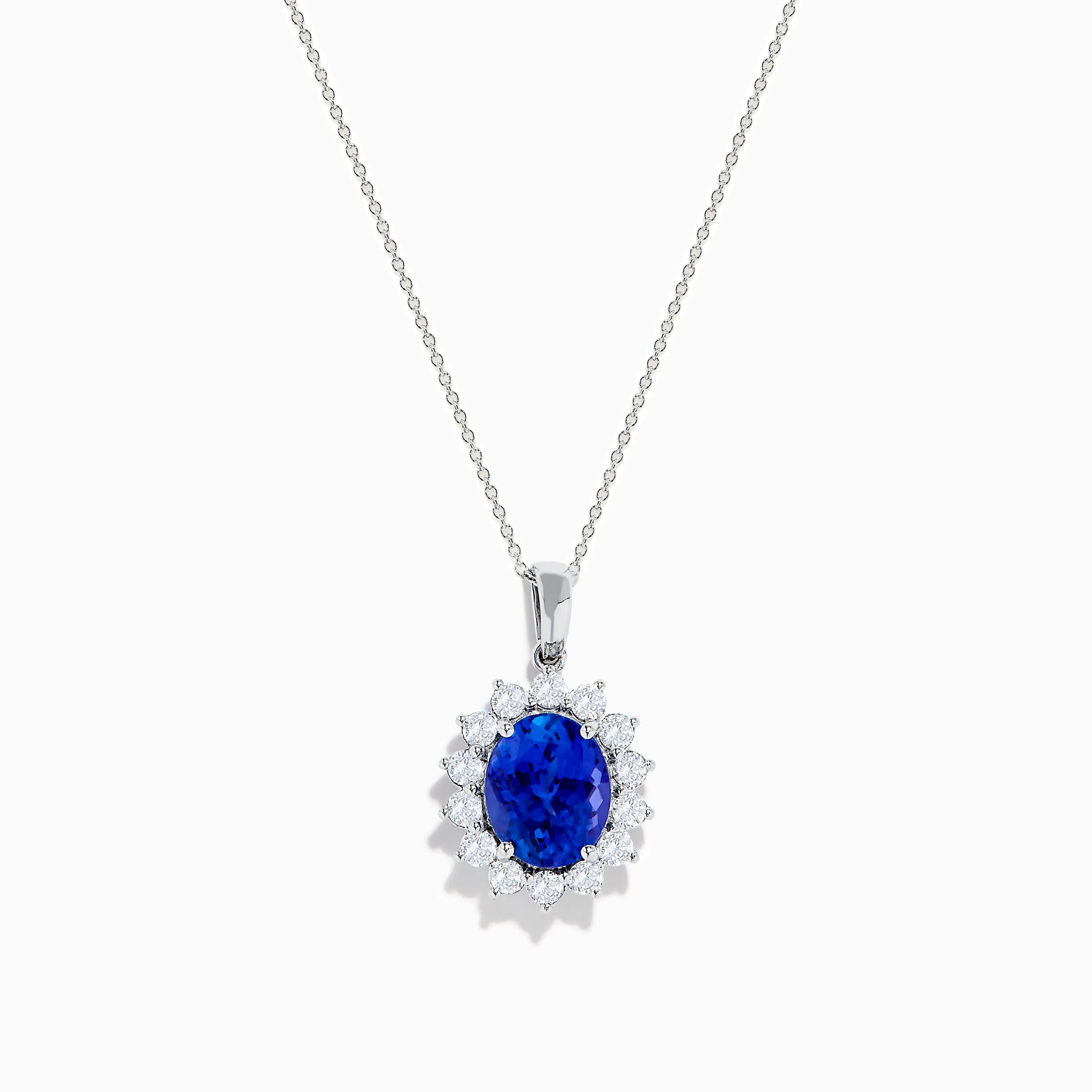 Nahla Siri 14K White Gold Tanzanite and Diamond Pendant sold by Effy