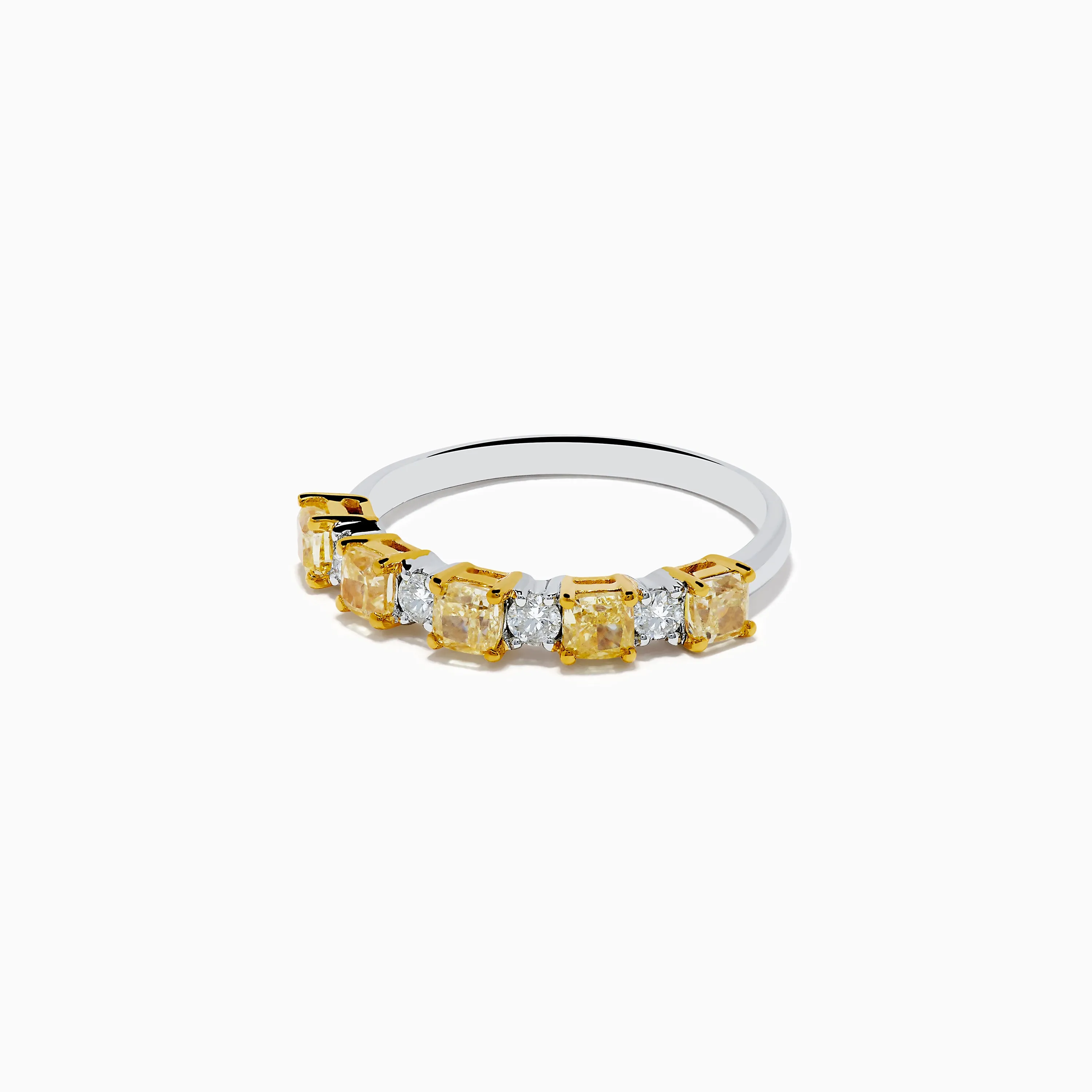 Canare 18K Two Tone White & Yellow Diamond Band Ring sold by Effy product image thumbnail 2