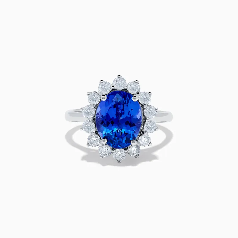 Nahla Siri 14K White Gold Tanzanite and Diamond Ring sold by Effy