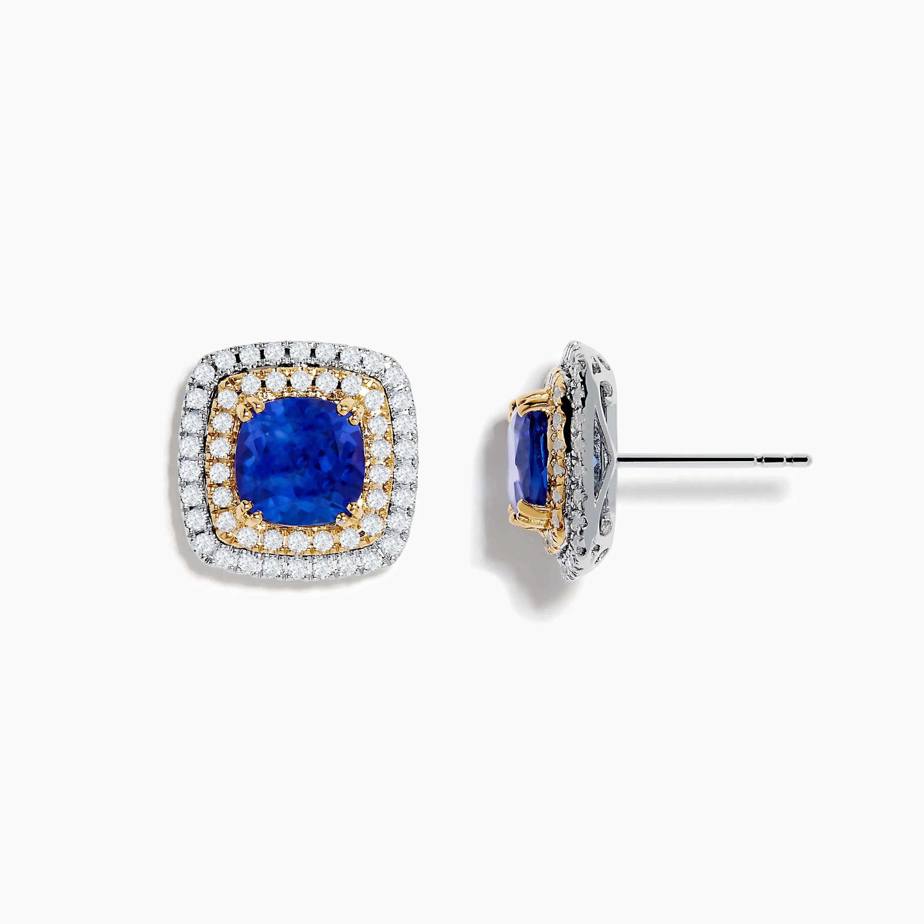 Nahla Siri 14K White & Yellow Gold Tanzanite and Diamond Stud Earrings sold by Effy product image thumbnail 2