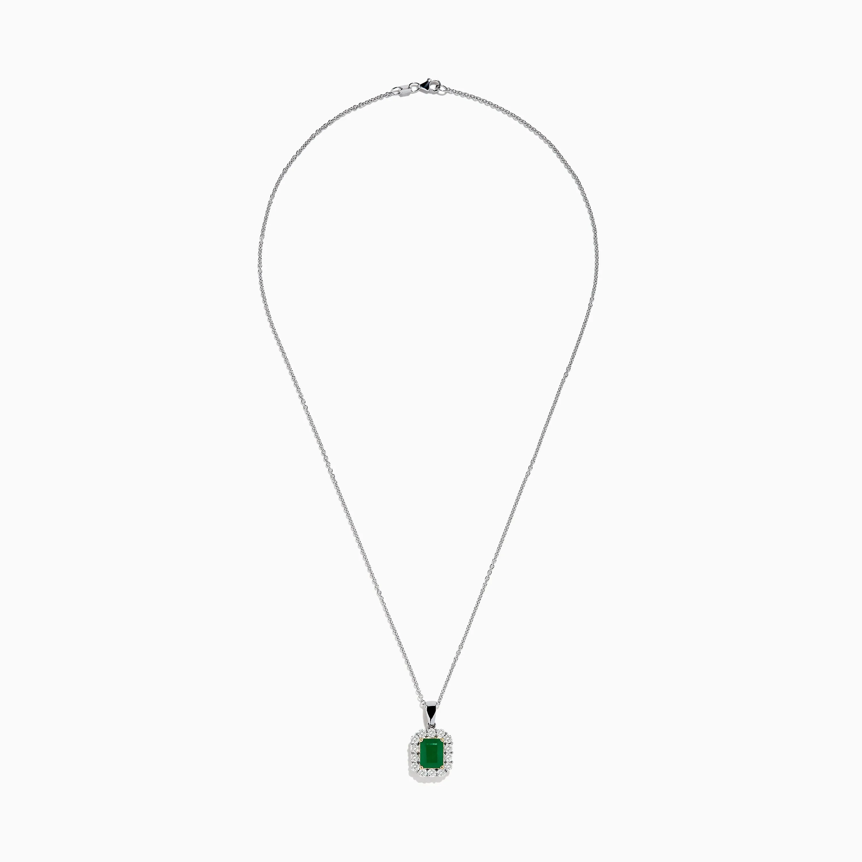 Brasilica 14K Two-Tone Gold Emerald and Diamond Pendant sold by Effy product image thumbnail 2