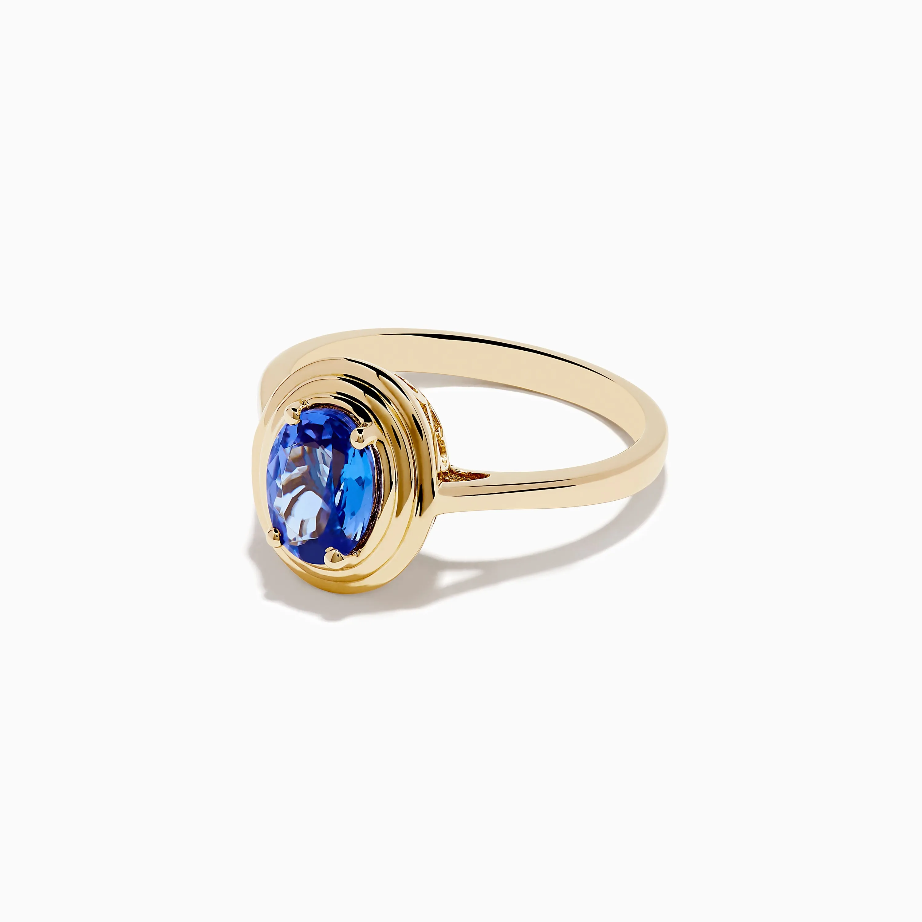 14K Yellow Gold Tanzanite Faux-Triple Bezel Ring sold by Effy product image thumbnail 2