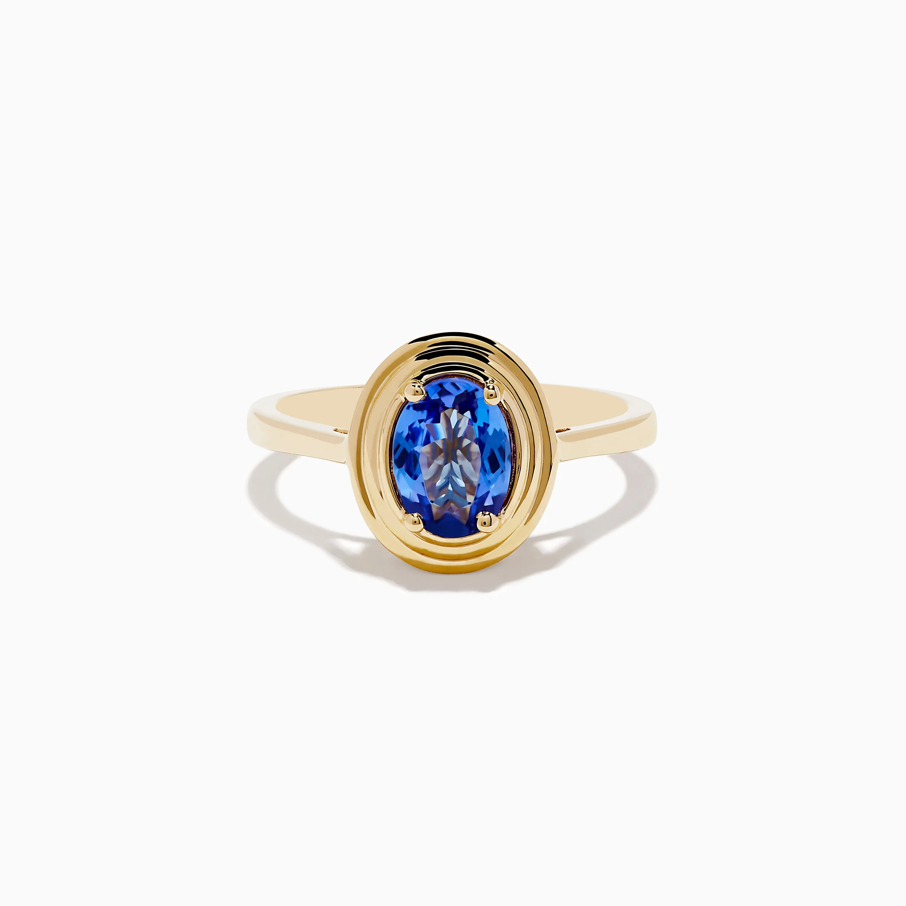 14K Yellow Gold Tanzanite Faux-Triple Bezel Ring sold by Effy