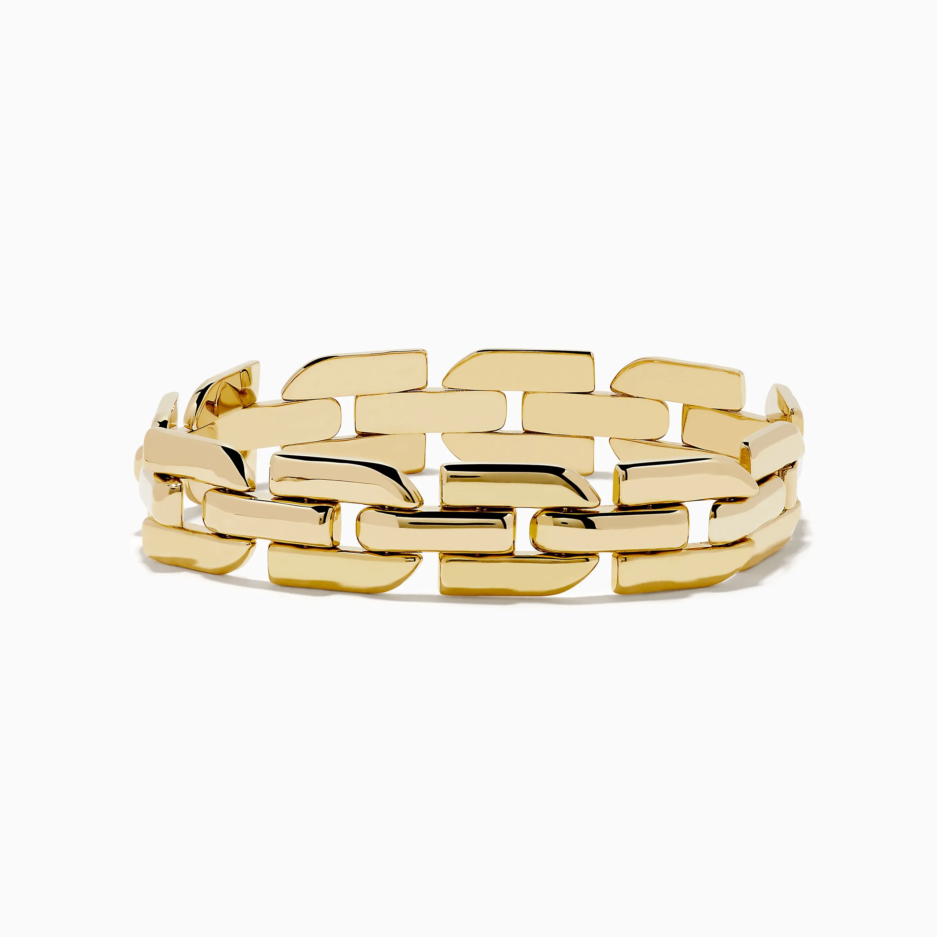 14K Yellow Gold Hollow Link Bracelet sold by Effy