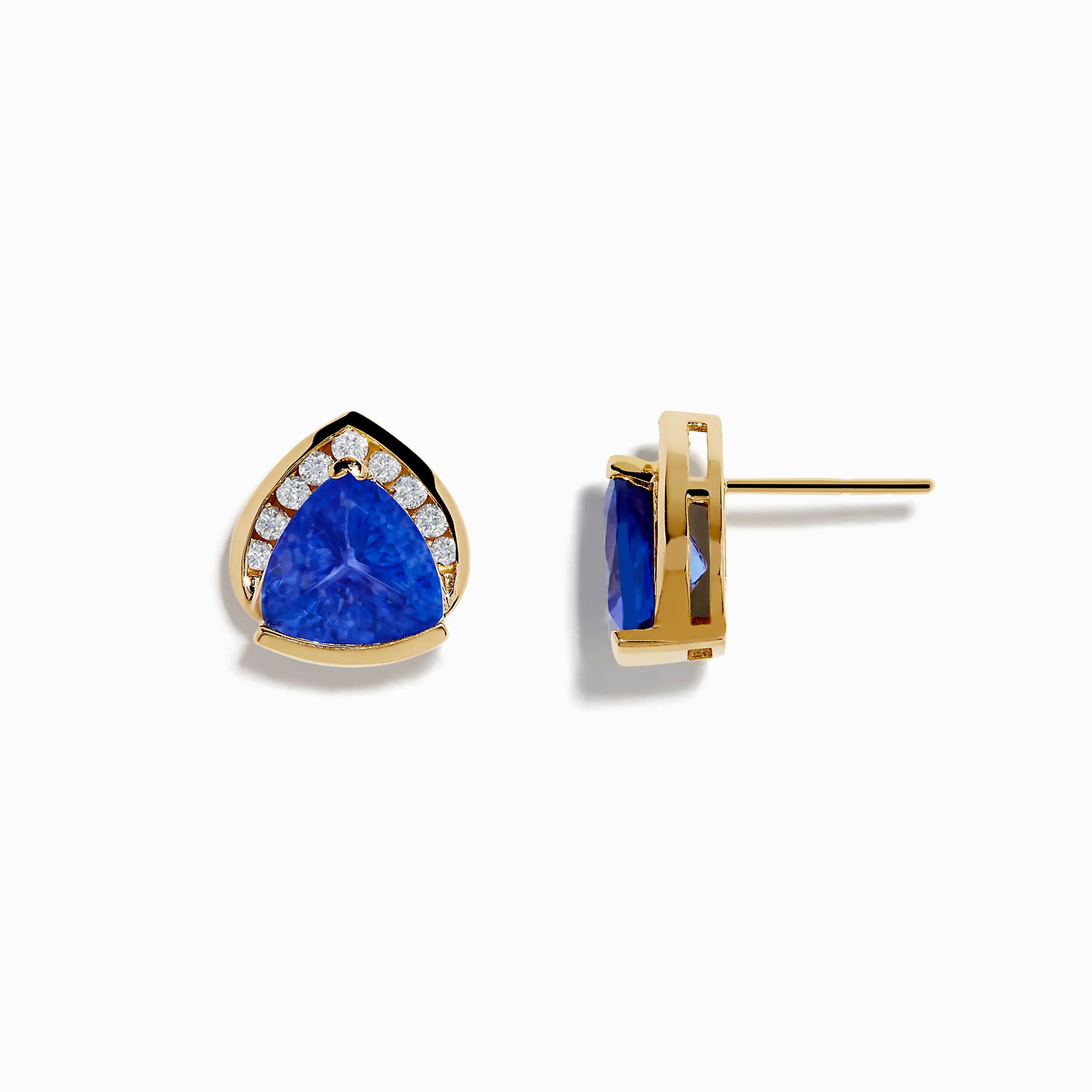 14K Yellow Gold Tanzanite and Diamond Earrings sold by Effy product image thumbnail 2