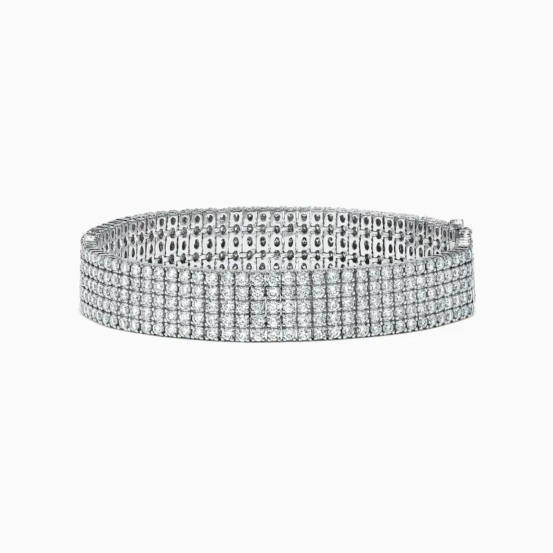 Pave Classica 14K White Gold Diamond Bracelet, 10.05 TCW sold by Effy