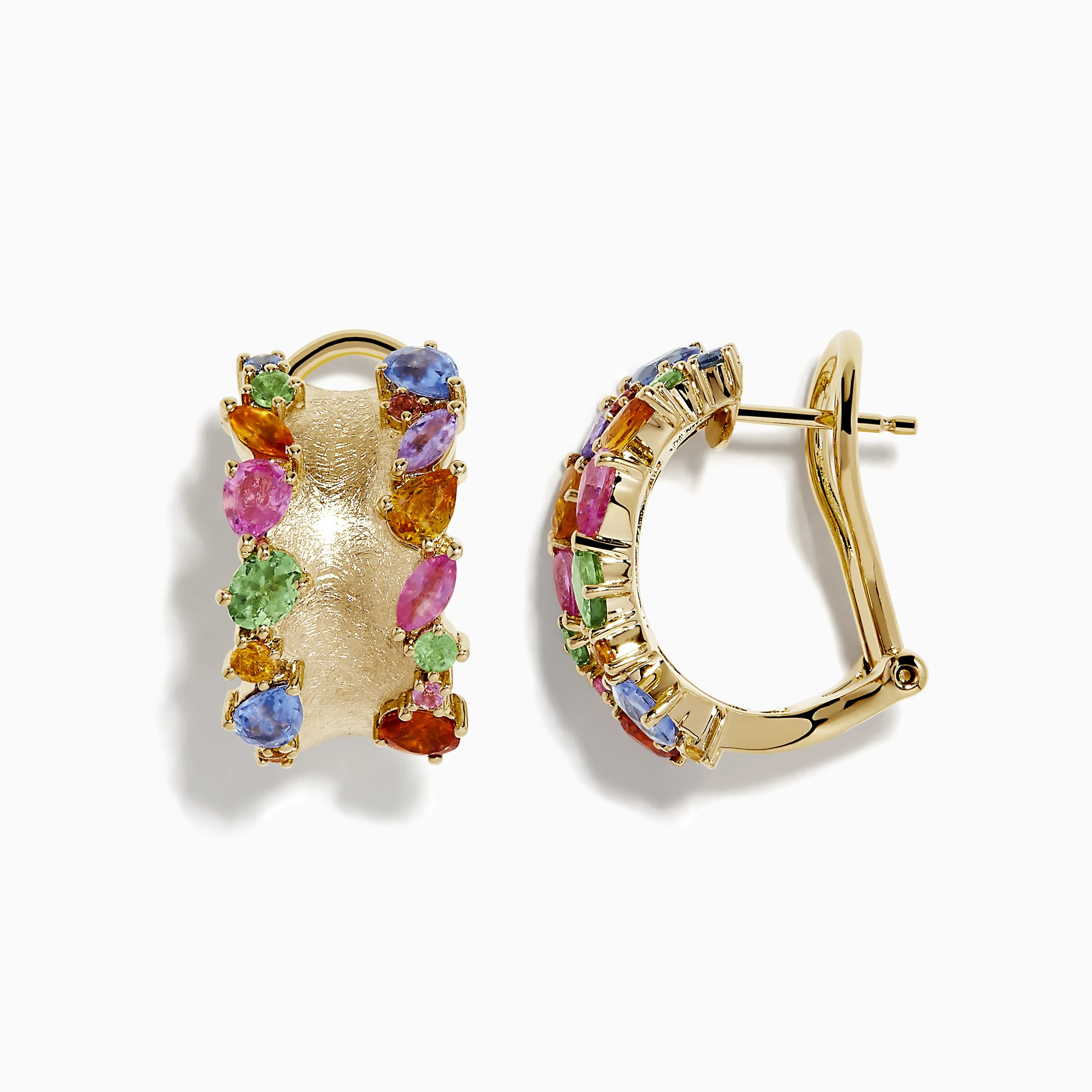 Watercolor 14k Yellow Gold Multi Sapphire Earrings sold by Effy product image thumbnail 2