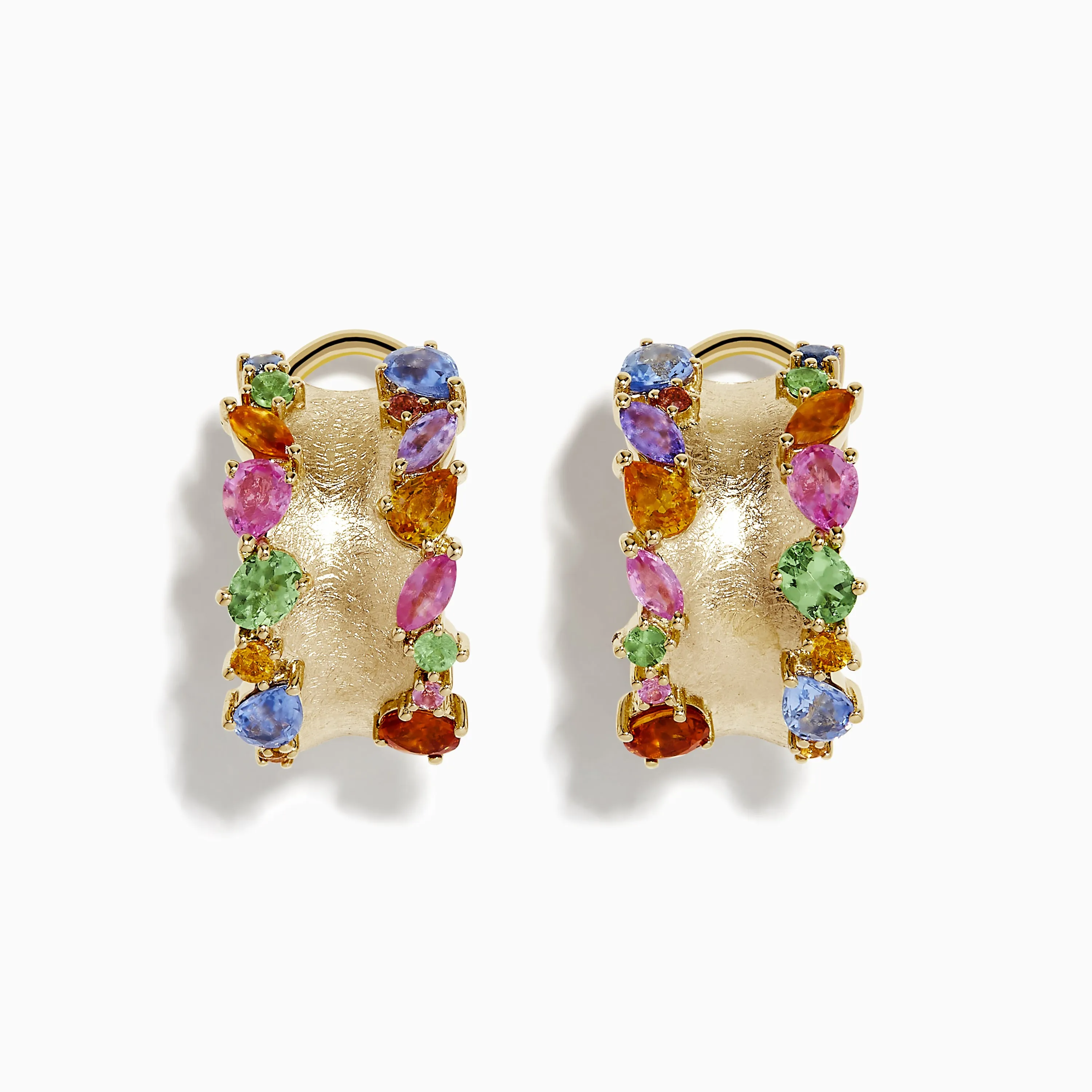 Watercolor 14k Yellow Gold Multi Sapphire Earrings sold by Effy