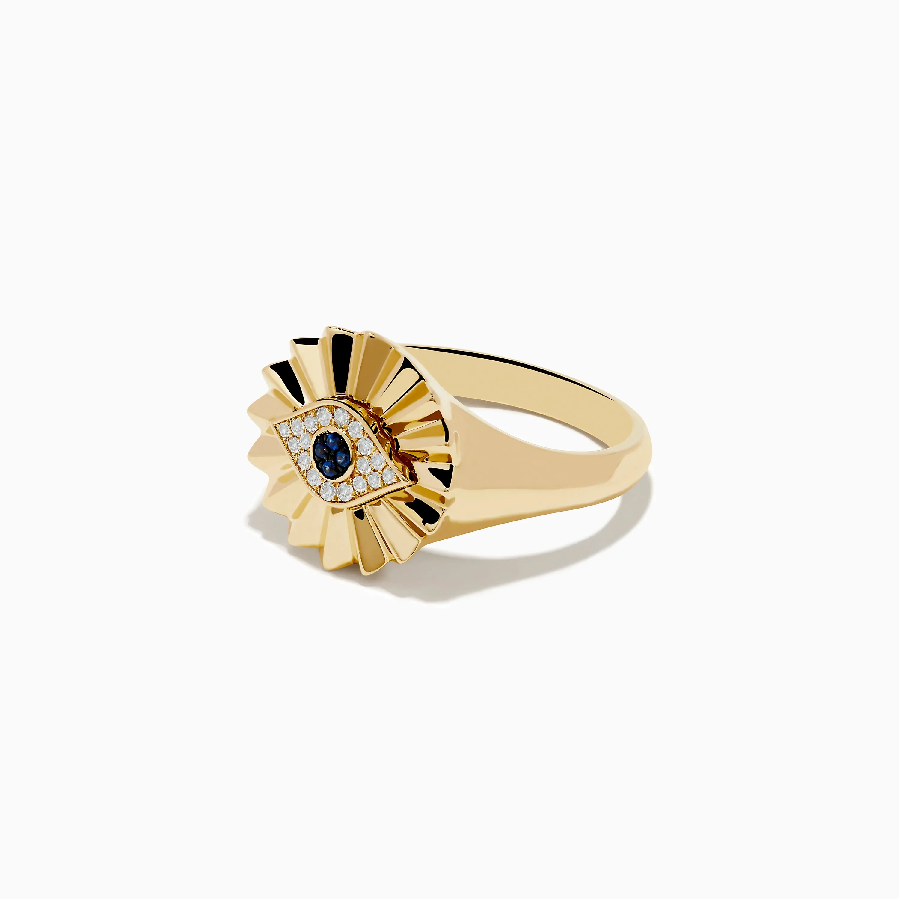14K Yellow Gold Sapphire and Diamond Evil Eye Ring sold by Effy product image thumbnail 2