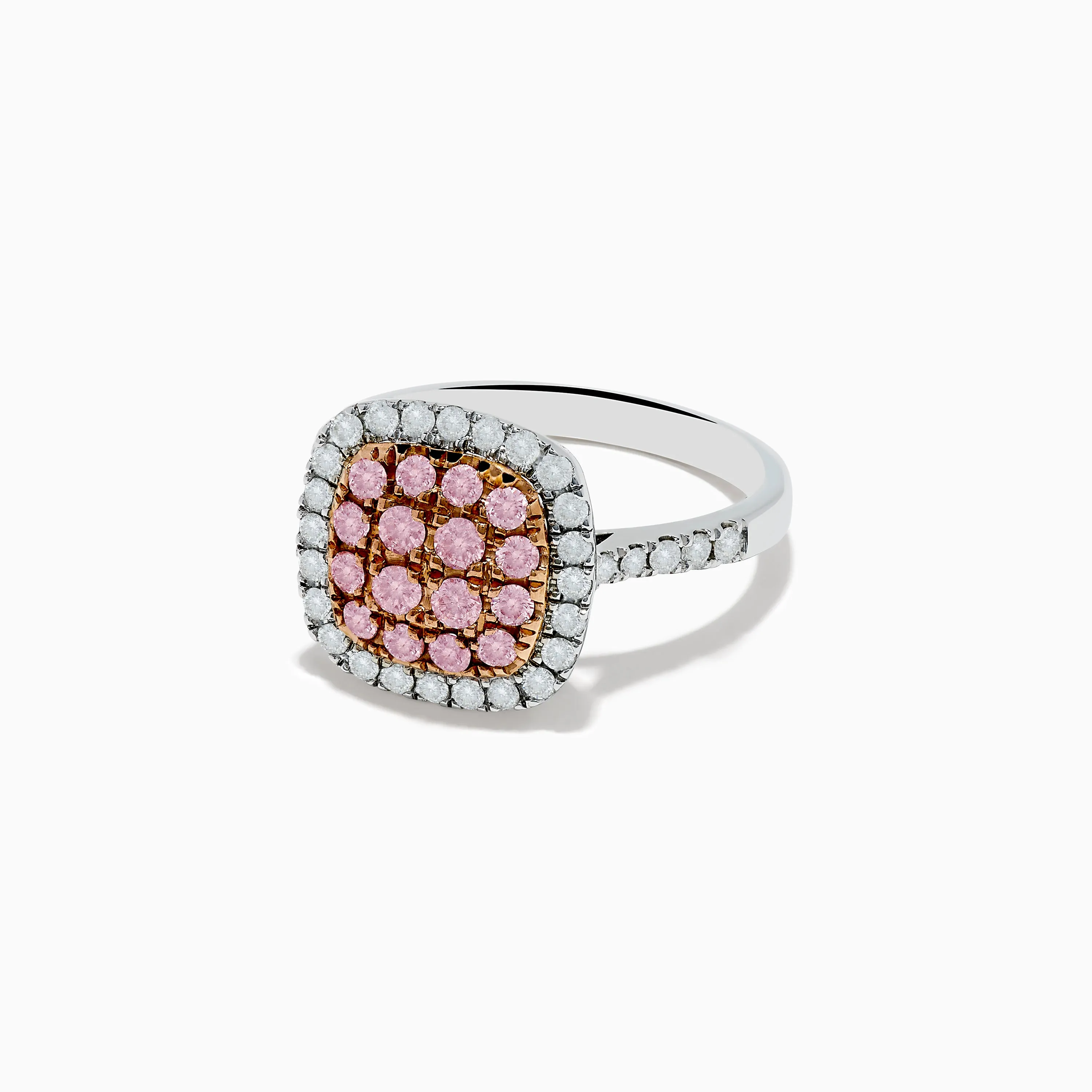 14K Two Tone Gold White and Pink Diamond Ring sold by Effy product image thumbnail 2