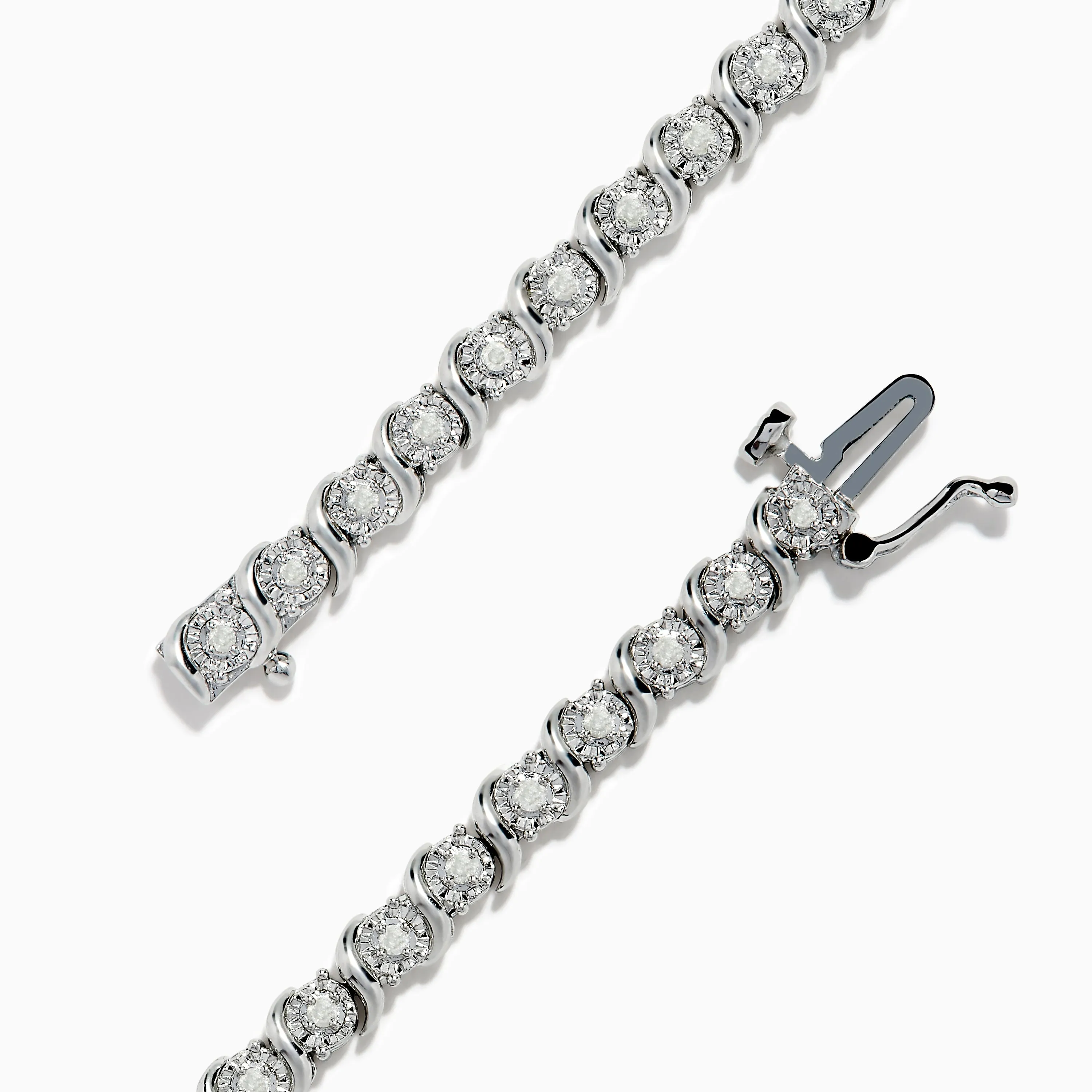 925 Silver Diamond Tennis Bracelet sold by Effy product image thumbnail 2