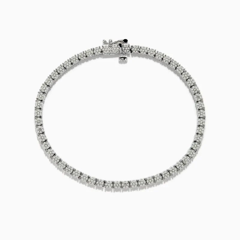 925 Sterling Silver Diamond Tennis Bracelet sold by Effy