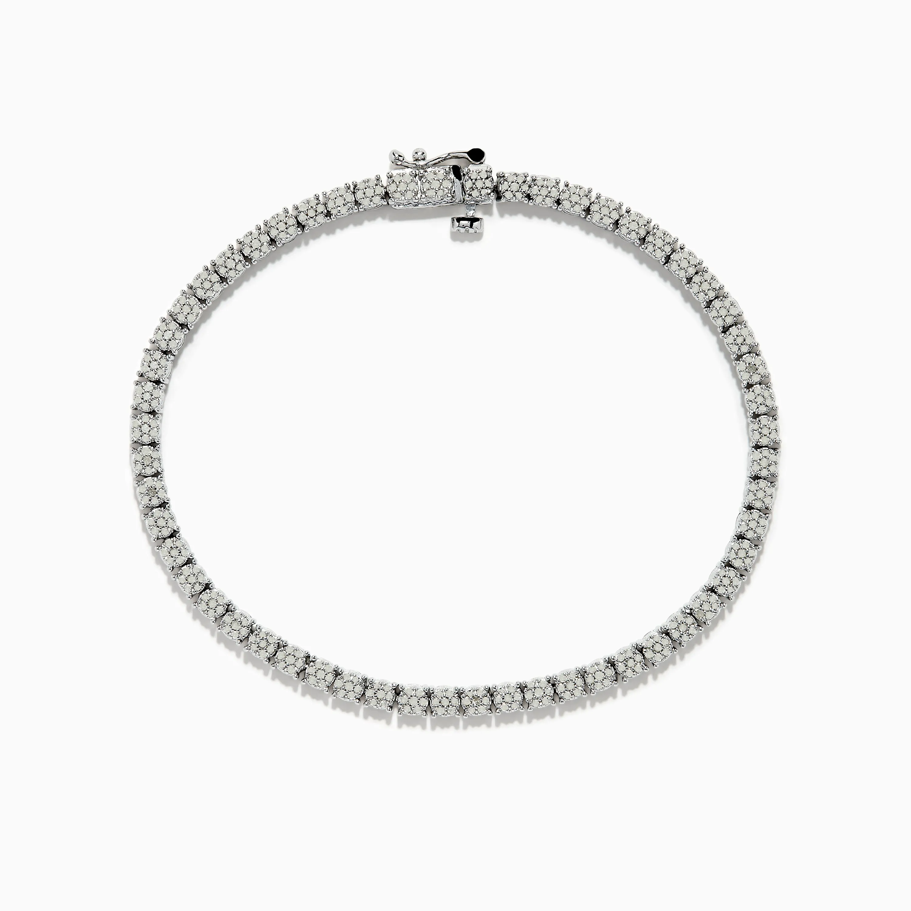 925 Sterling Silver Diamond Tennis Bracelet sold by Effy