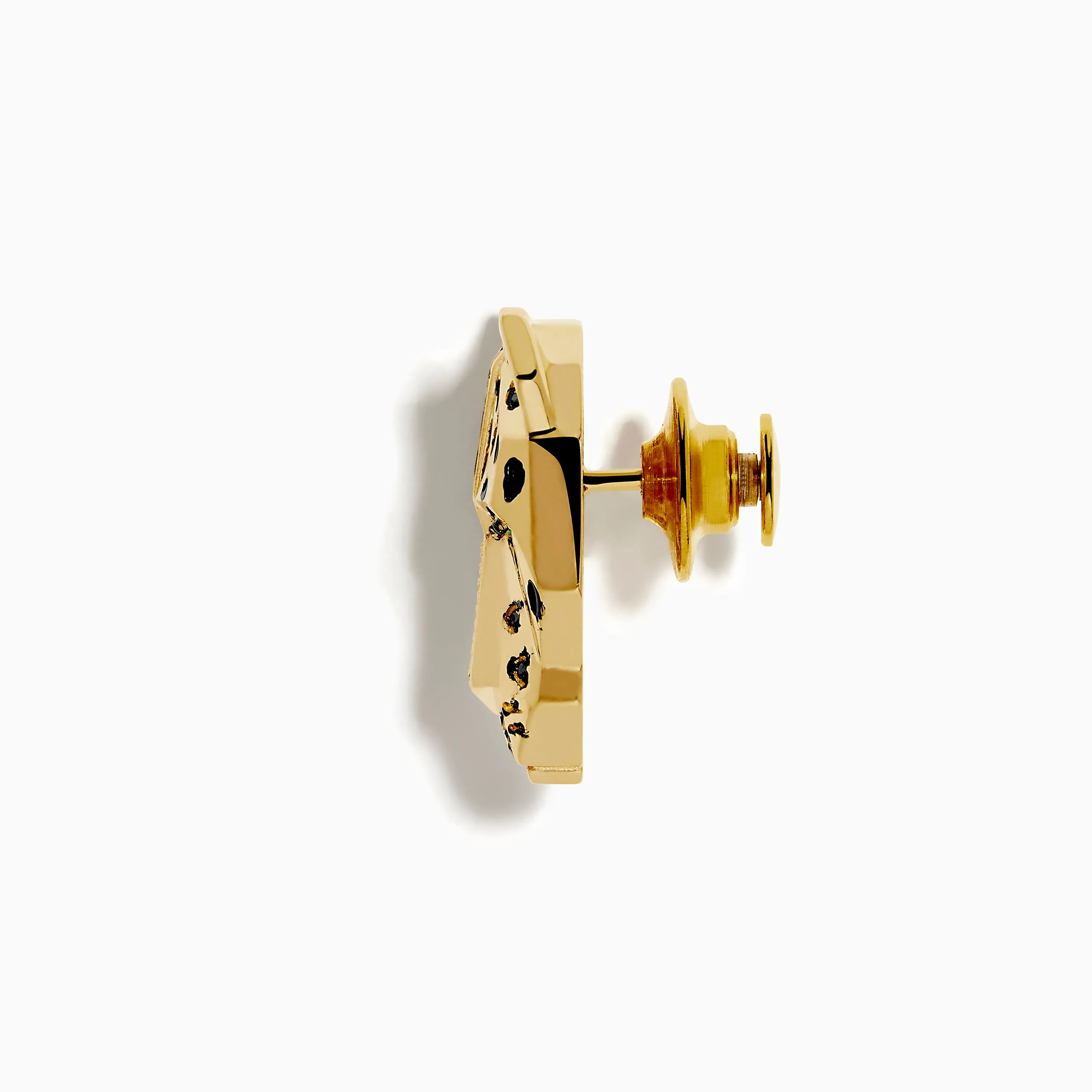 Signature 14K Yellow Gold Diamond and Emerald Panther Pin sold by Effy product image thumbnail 2