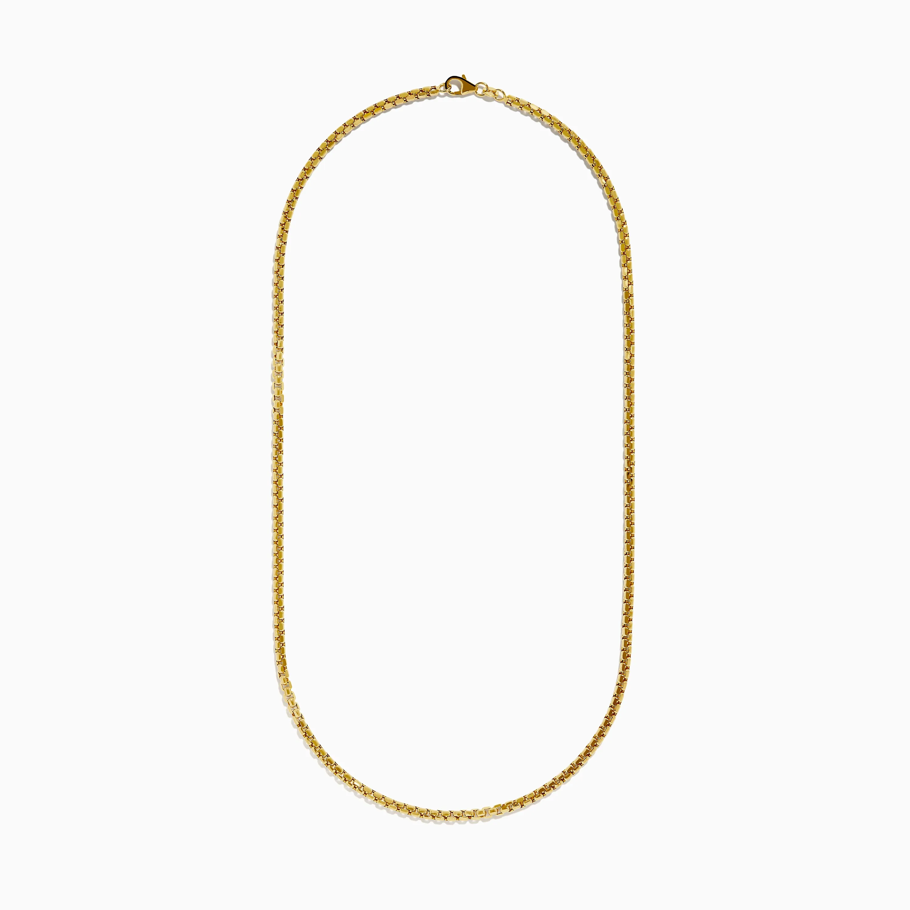 Men's 14K Yellow Gold 22" Hollow Box Chain sold by Effy product image thumbnail 2