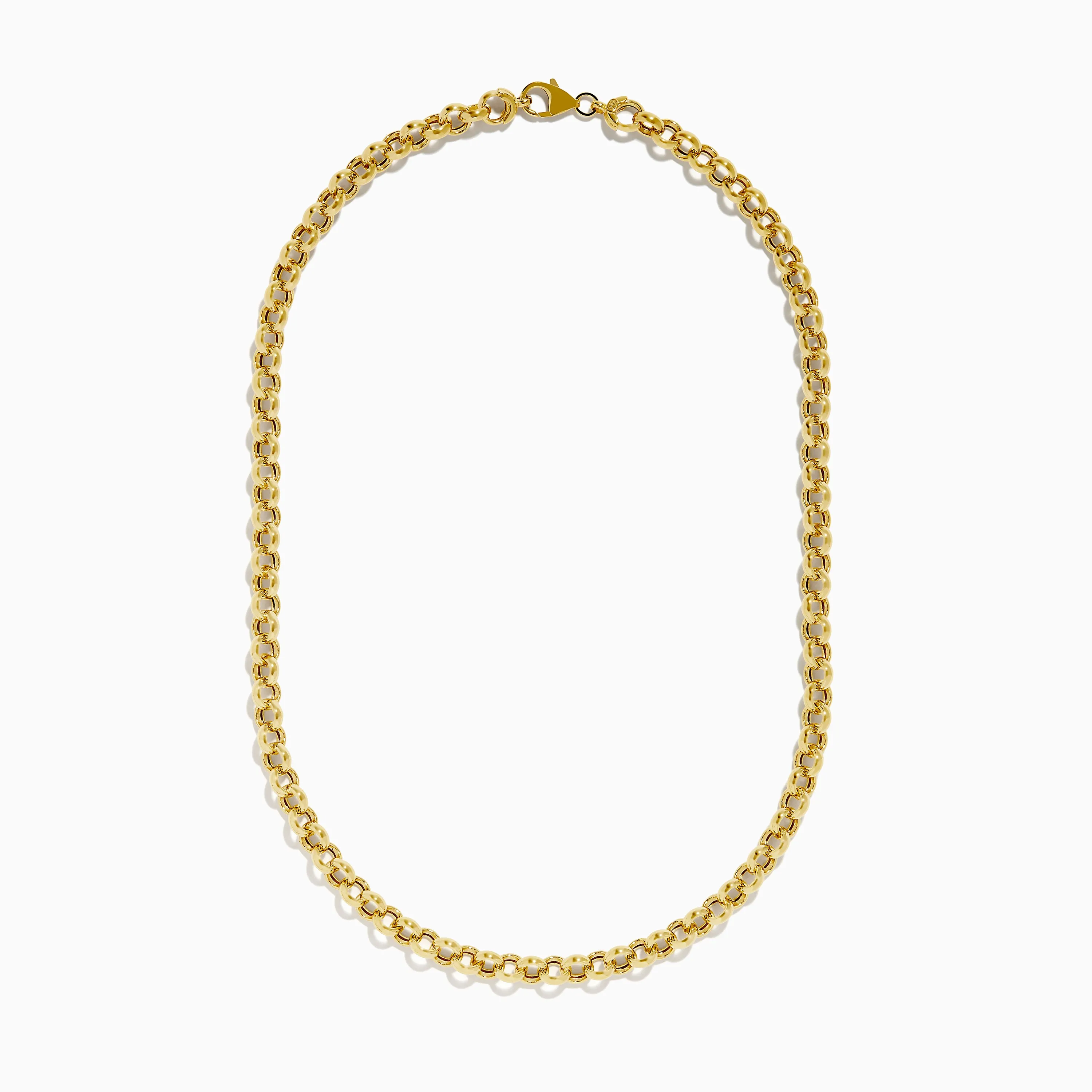 14K Yellow Gold 18" Hollow Rolo Chain sold by Effy product image thumbnail 2