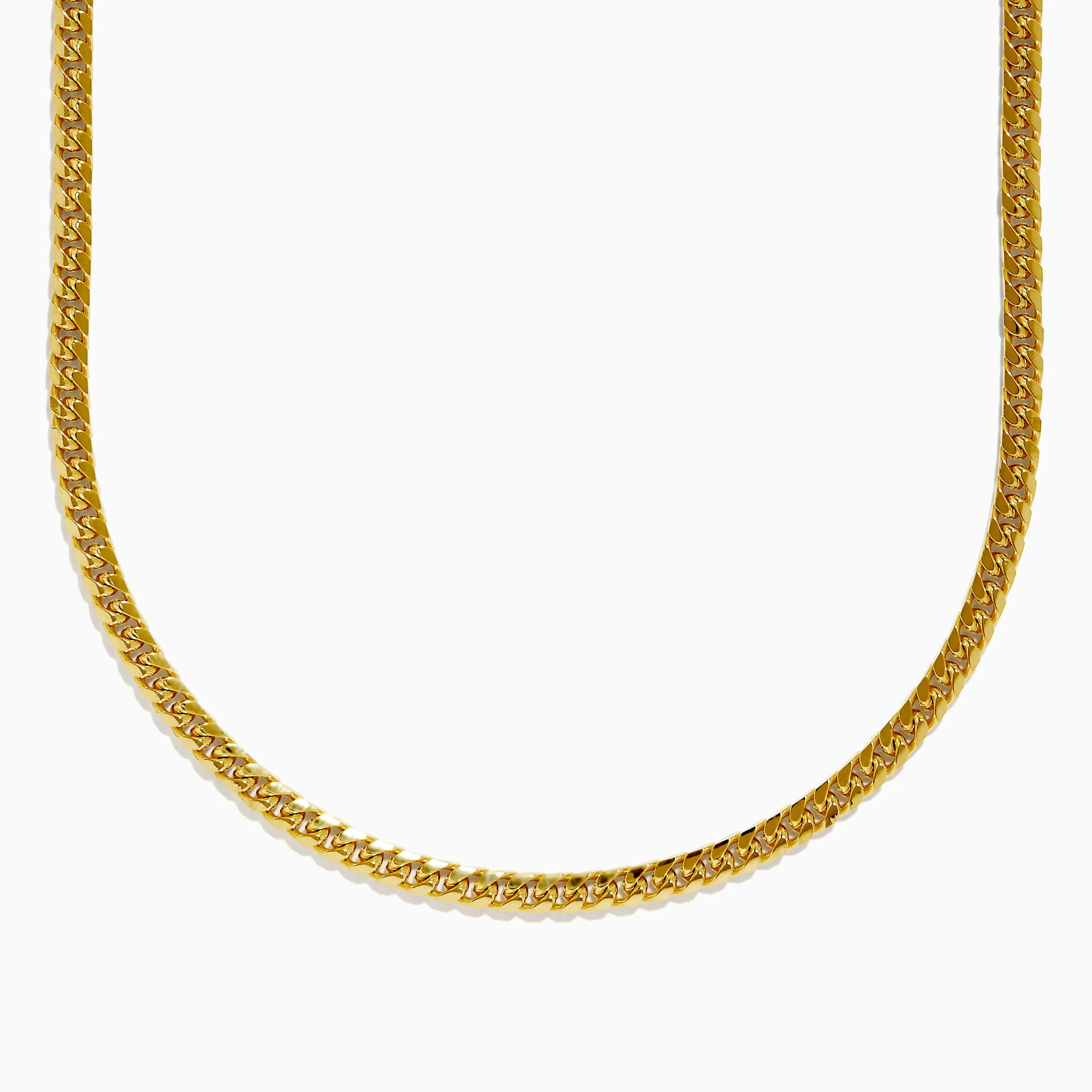 Men's 14K Yellow Gold 20" Solid Cuban Domed Chain sold by Effy