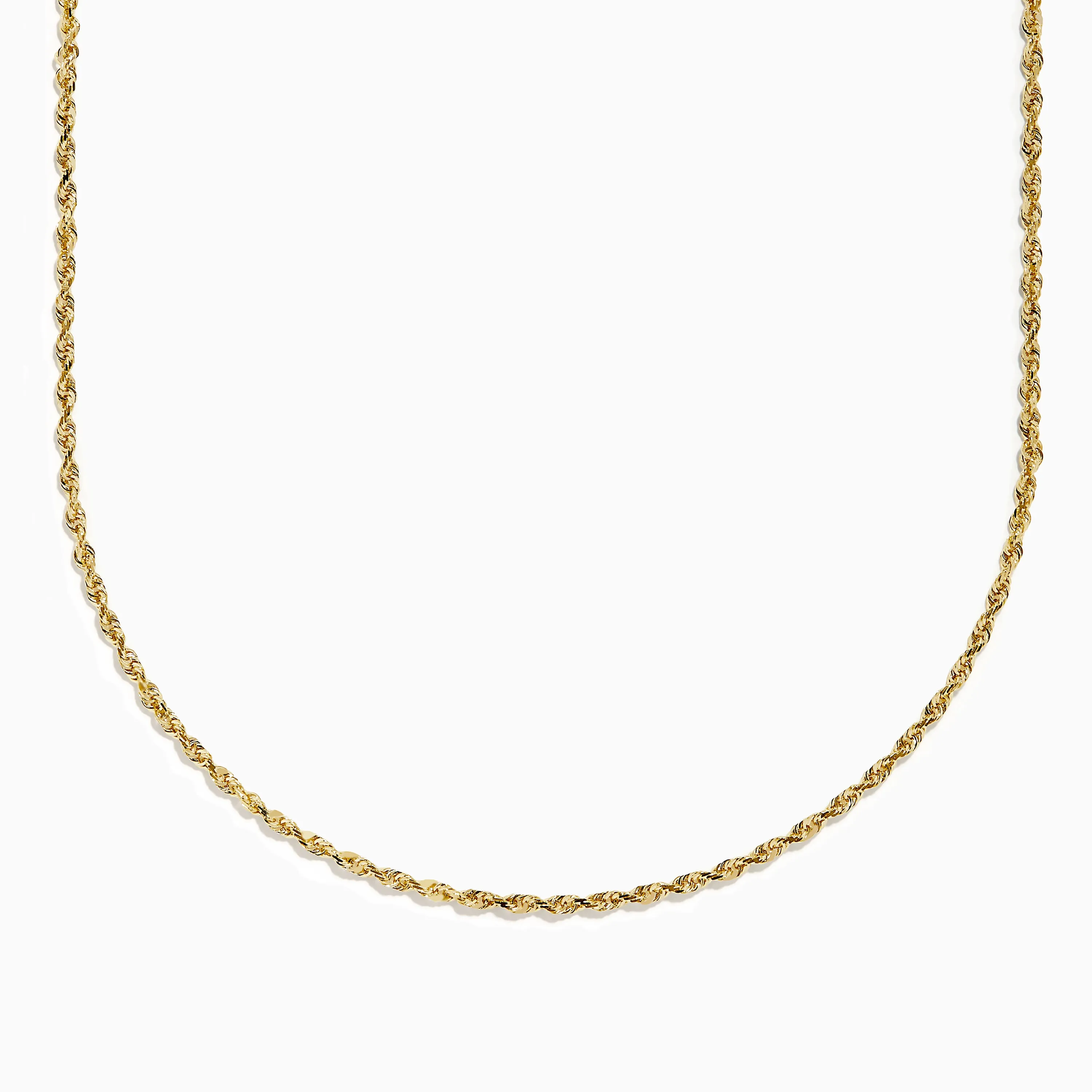 14K Yellow Gold Rope 18" Chain sold by Effy