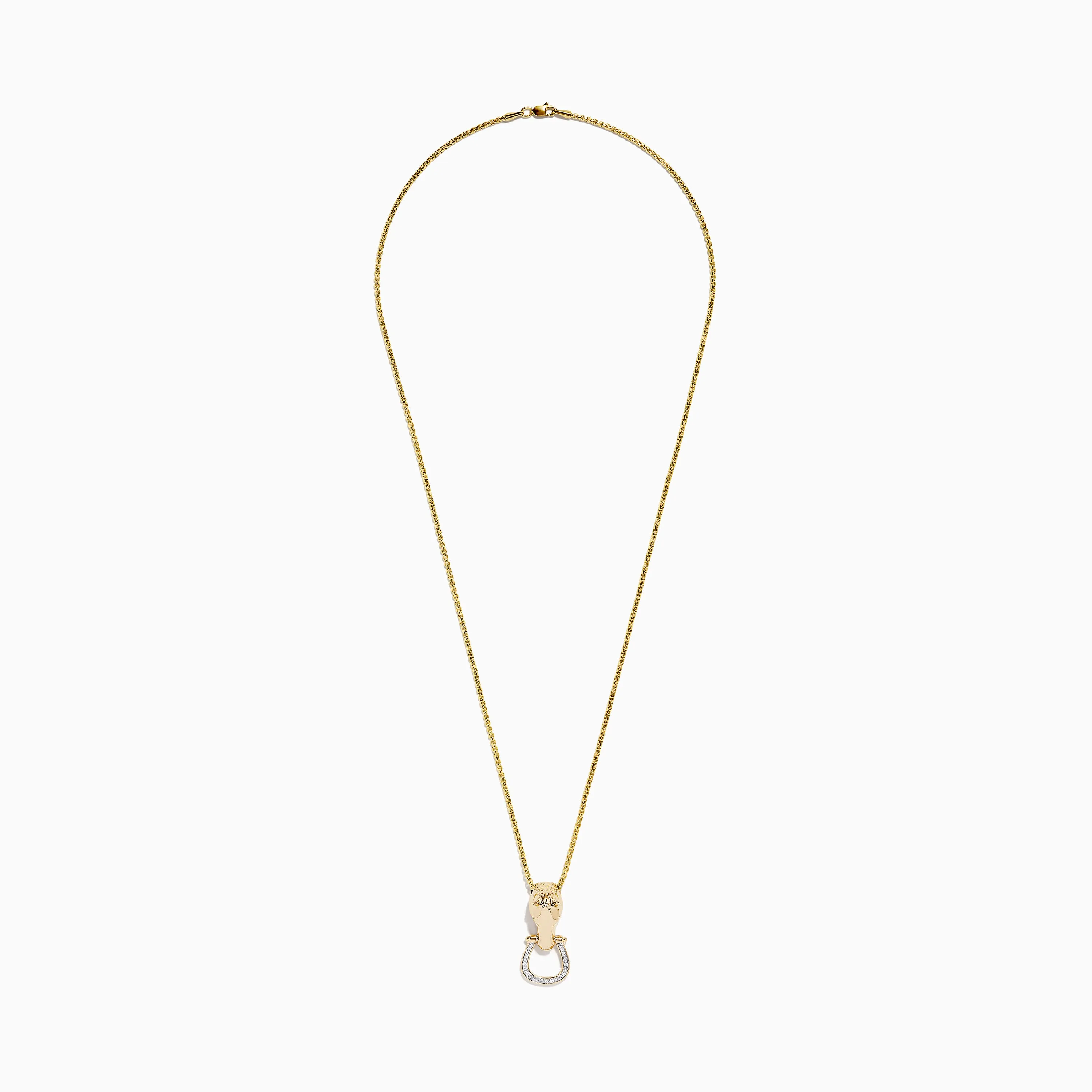 Men's 14K Yellow Gold Diamond Horse Pendant sold by Effy product image thumbnail 3