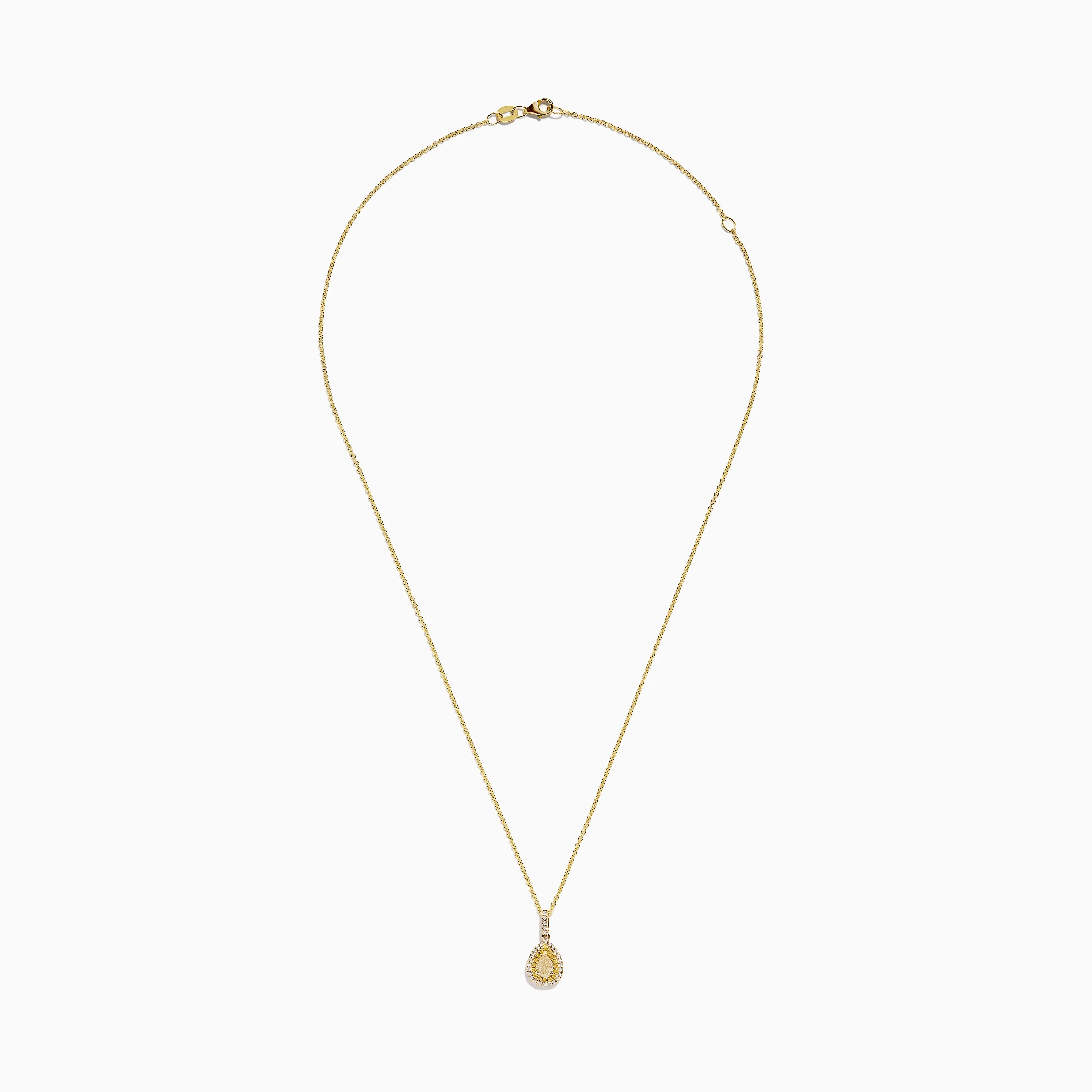 Canare' 14K Yellow Gold White and Yellow Diamond Pendant sold by Effy product image thumbnail 2