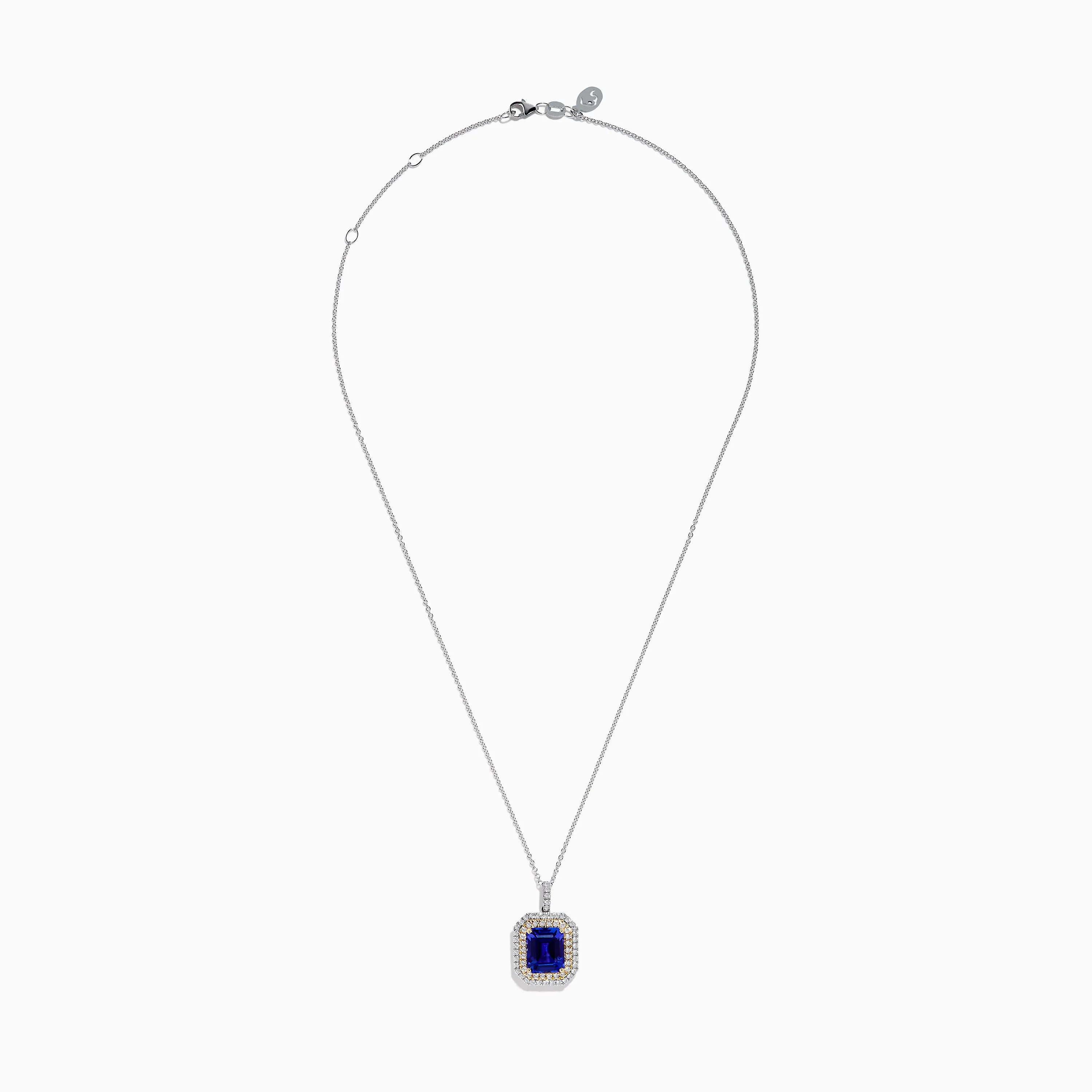 Nahla 14K White & Yellow Gold Tanzanite and Diamond Pendant sold by Effy product image thumbnail 2