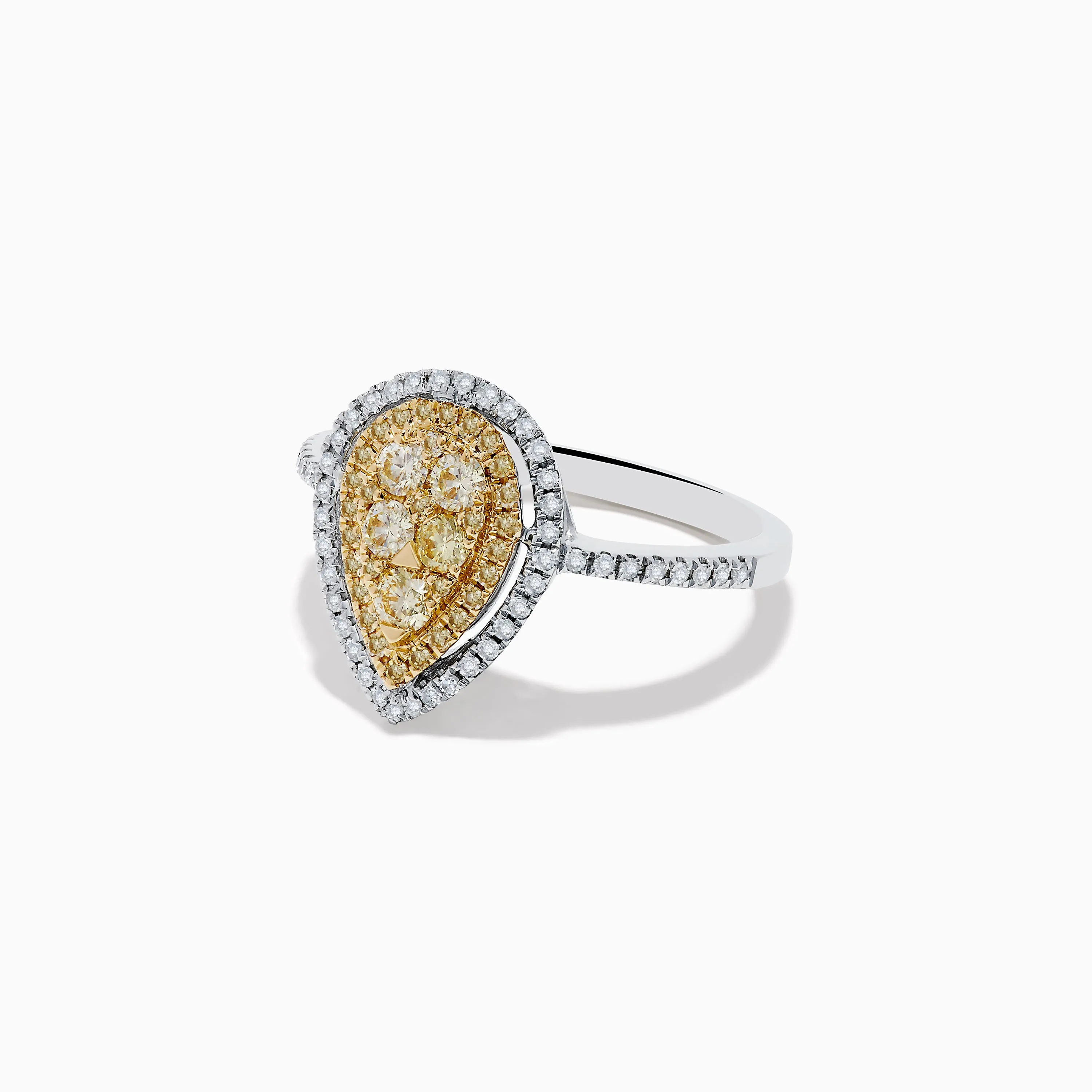 Canare 14K Two Tone White and Yellow Diamond Ring sold by Effy product image thumbnail 2
