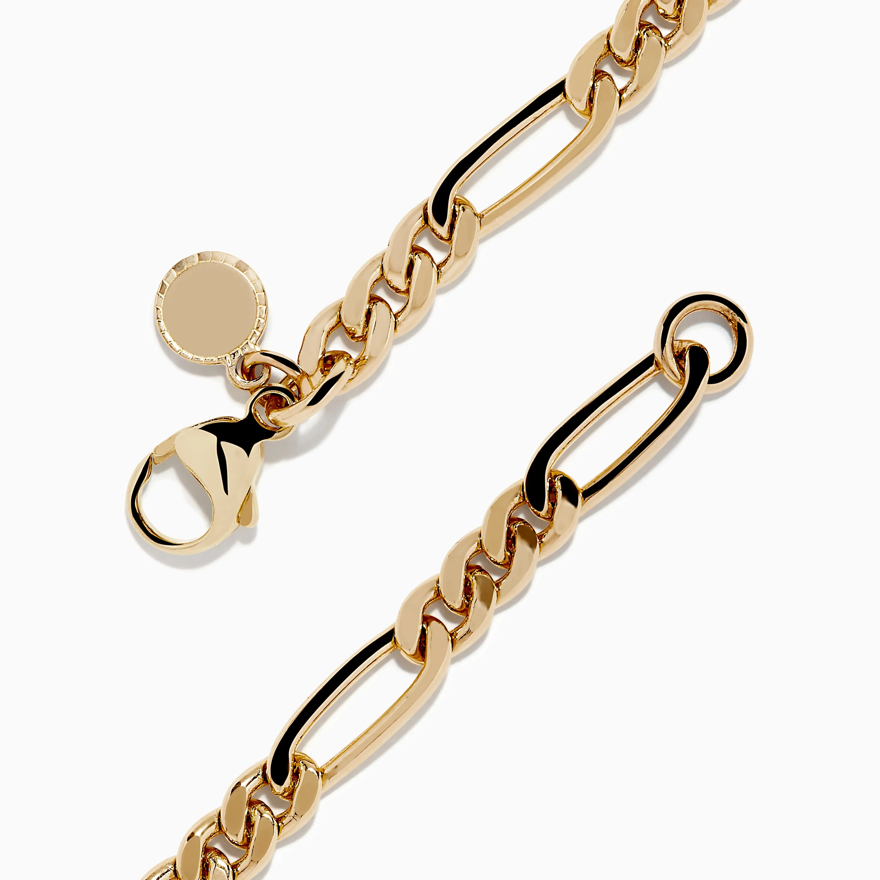 Men's 14K Yellow Gold Figaro Chain Bracelet sold by Effy product image thumbnail 2