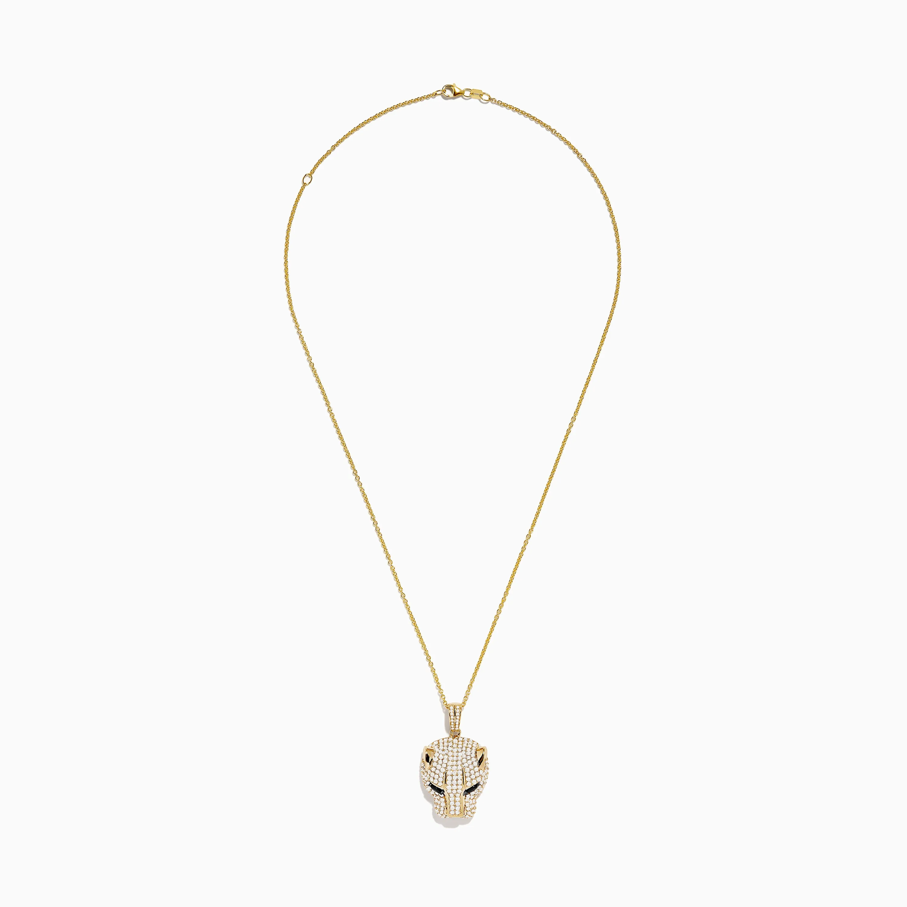 Signature 14K Yellow Gold Sapphire and Diamond Panther Pendant sold by Effy product image thumbnail 2