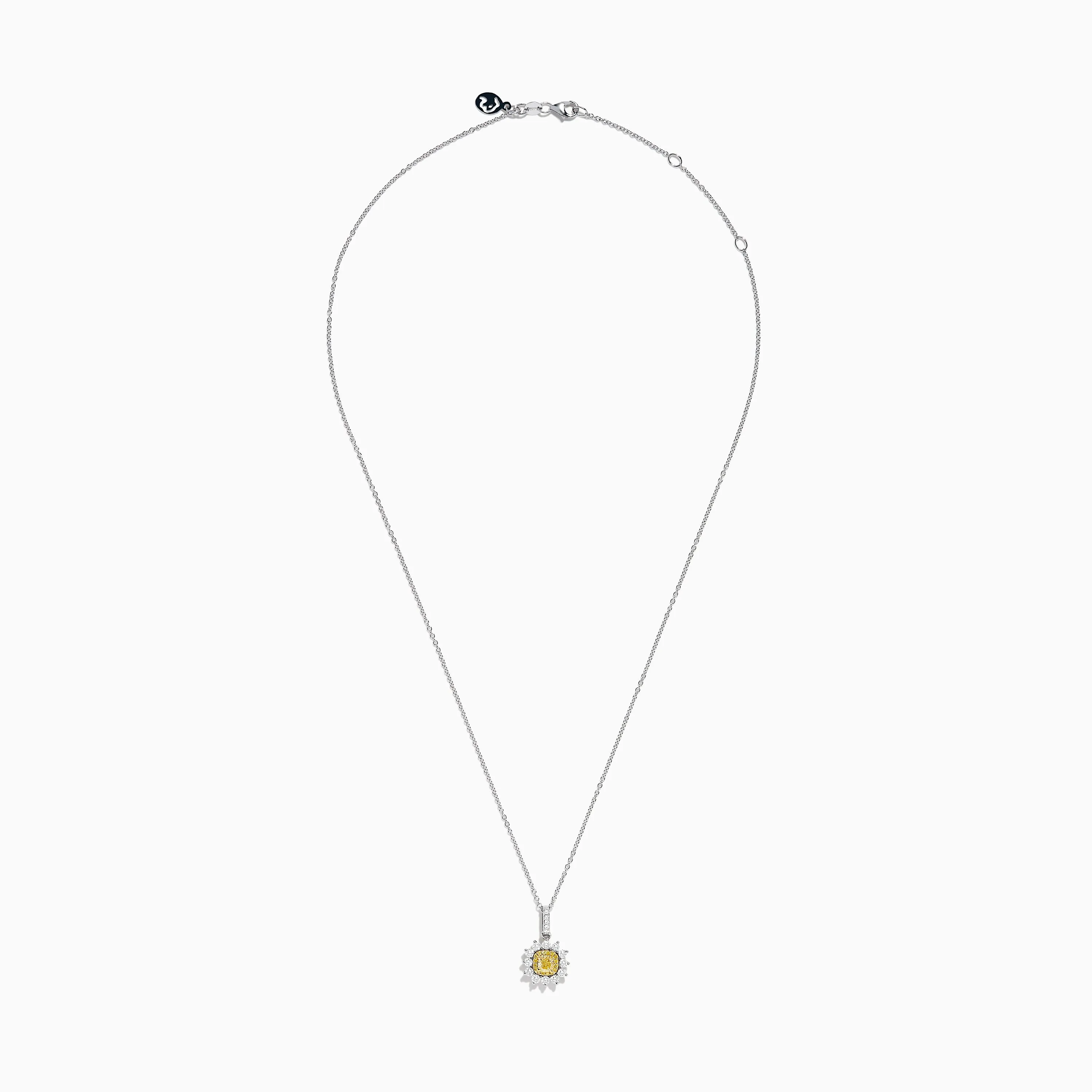 Canare 18K Two Tone Gold White and Yellow Diamond Pendant sold by Effy product image thumbnail 2