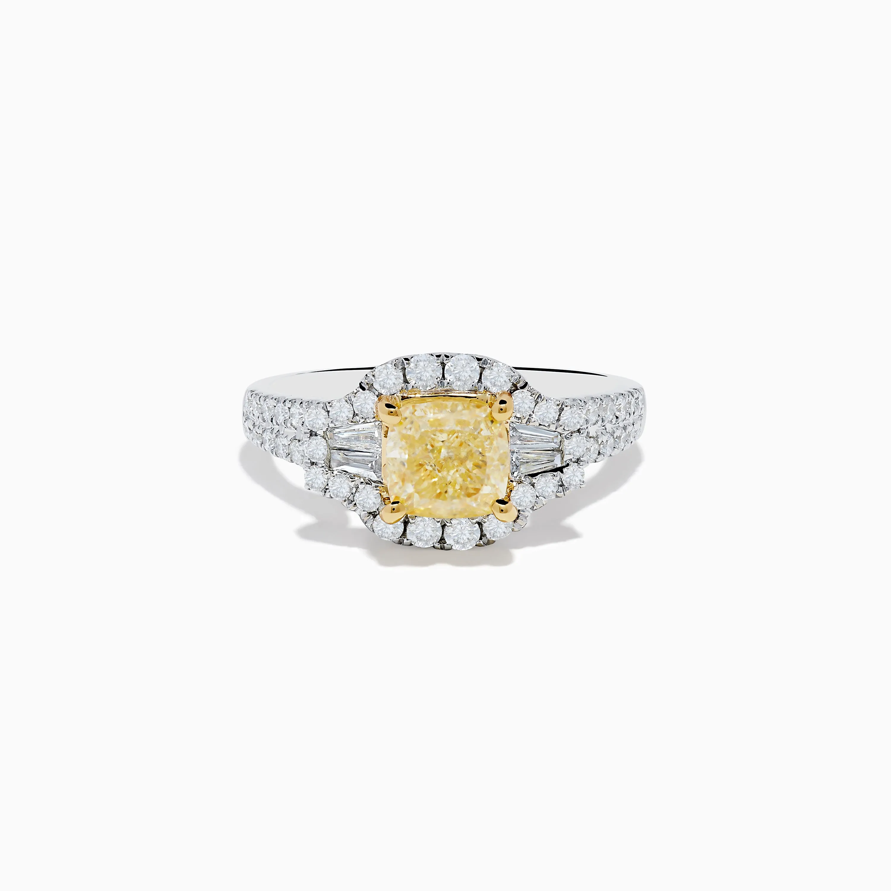 Canare 18K Two Tone Gold White and Yellow Diamond Ring sold by Effy