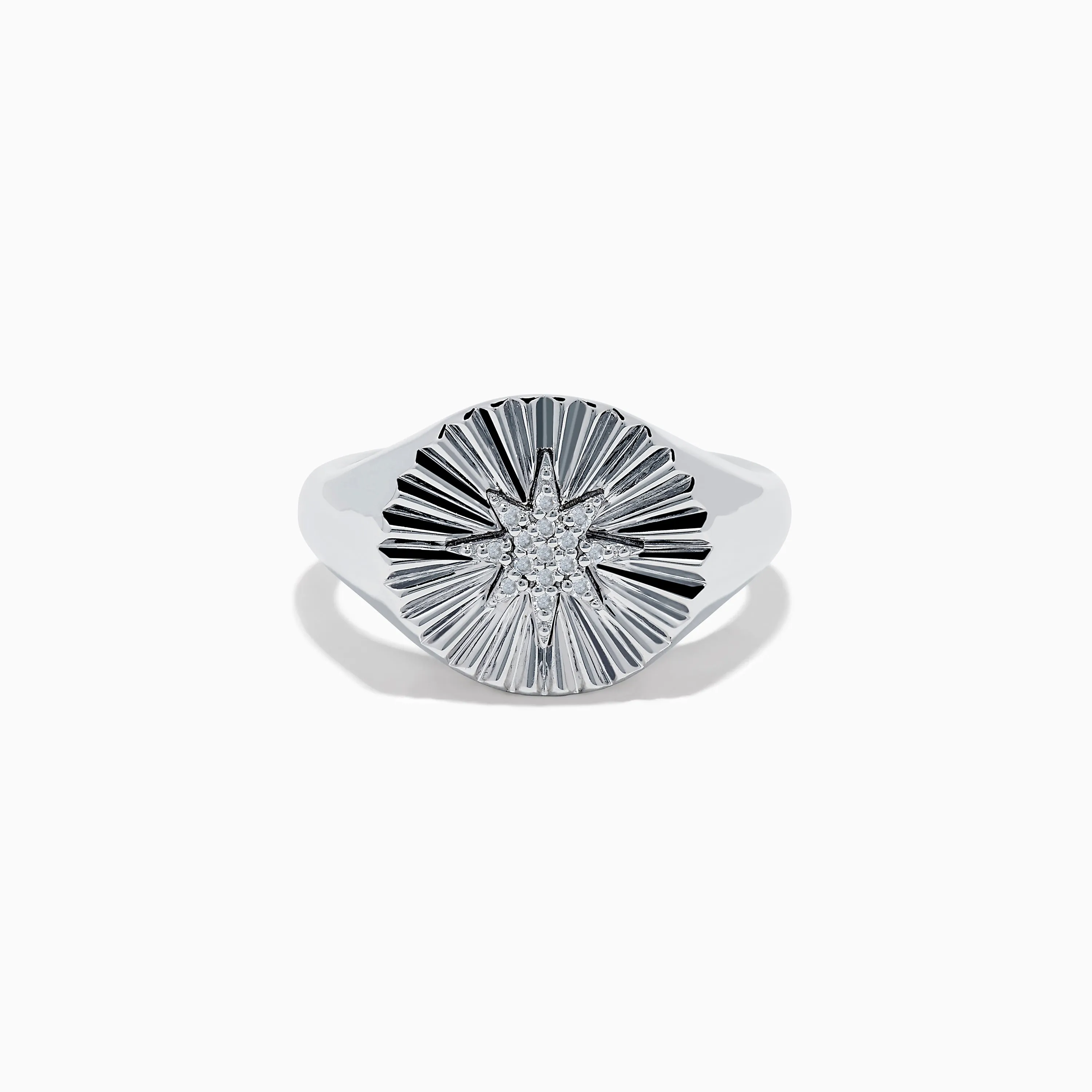 925 Sterling Silver Diamond Star Ring sold by Effy