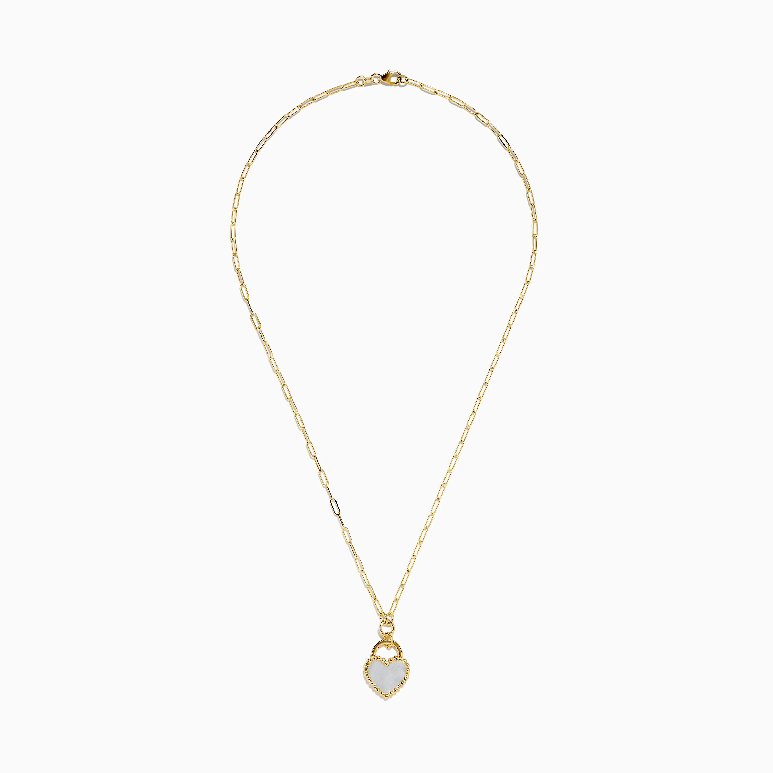 14K Yellow Gold Mother of Pearl Heart Pendant sold by Effy product image thumbnail 2