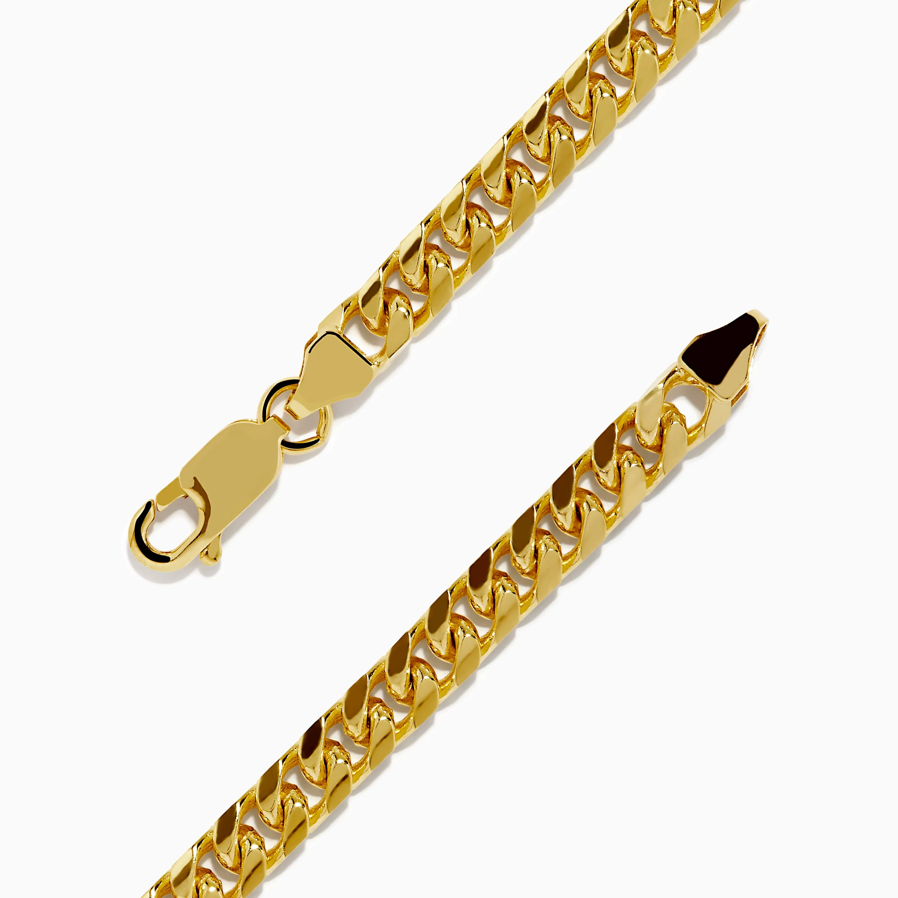 Men's 14K Yellow Gold 4.5mm Solid Cuban Domed 9" Bracelet sold by Effy product image thumbnail 2