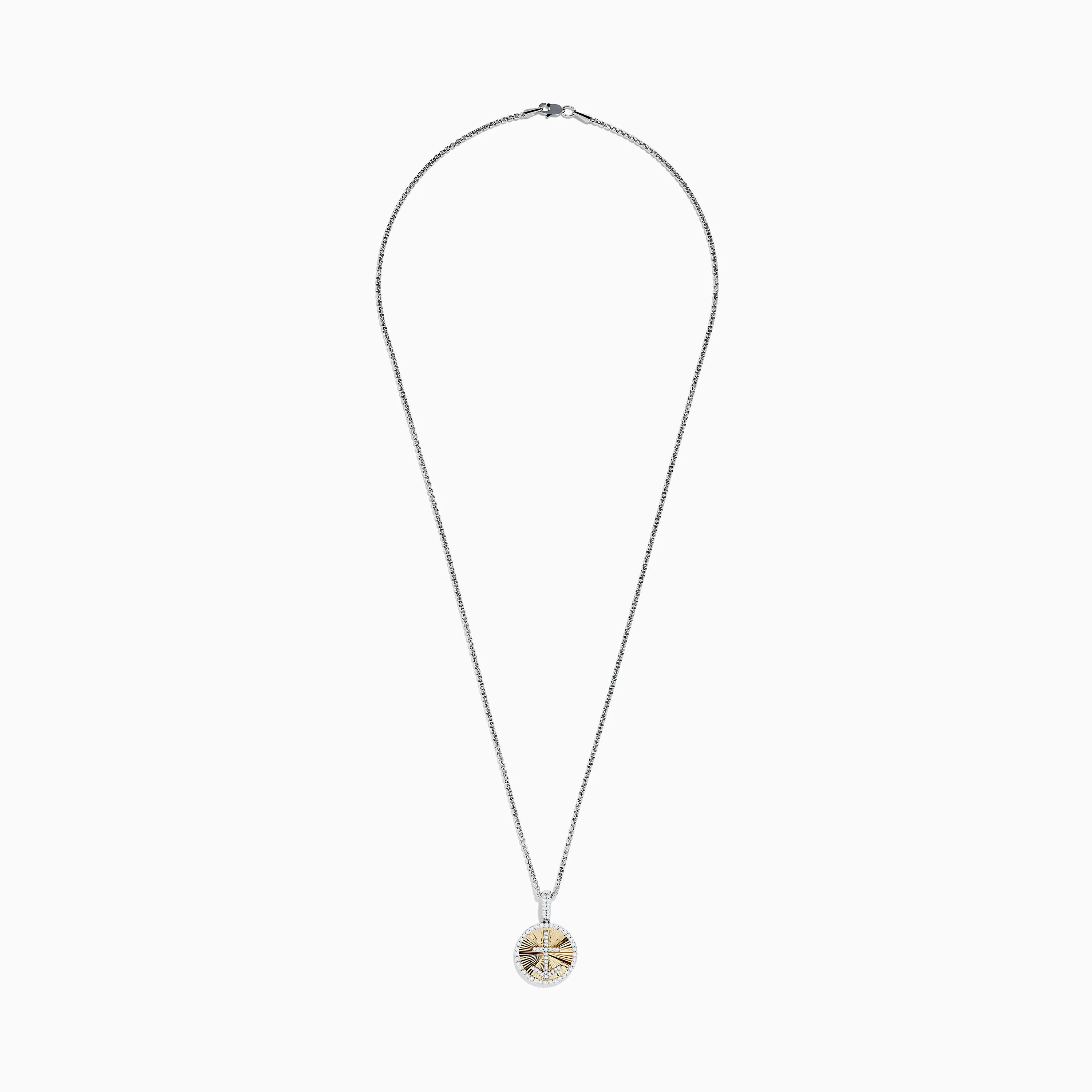 Novelty 14K White & Yellow Gold Diamond Anchor Coin Pendant sold by Effy product image thumbnail 2