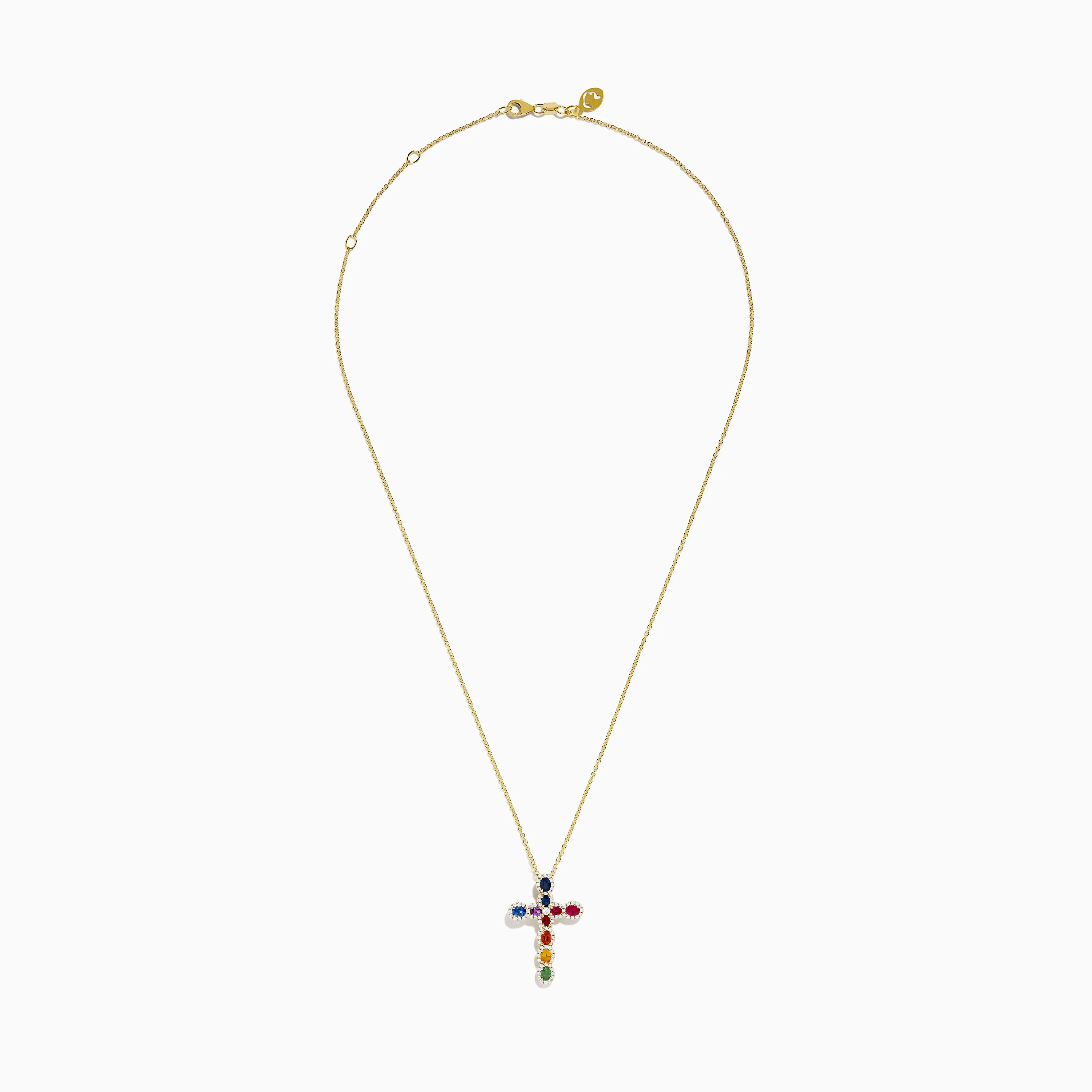 Watercolors 14K Yellow Gold Cross Pendant sold by Effy product image thumbnail 2