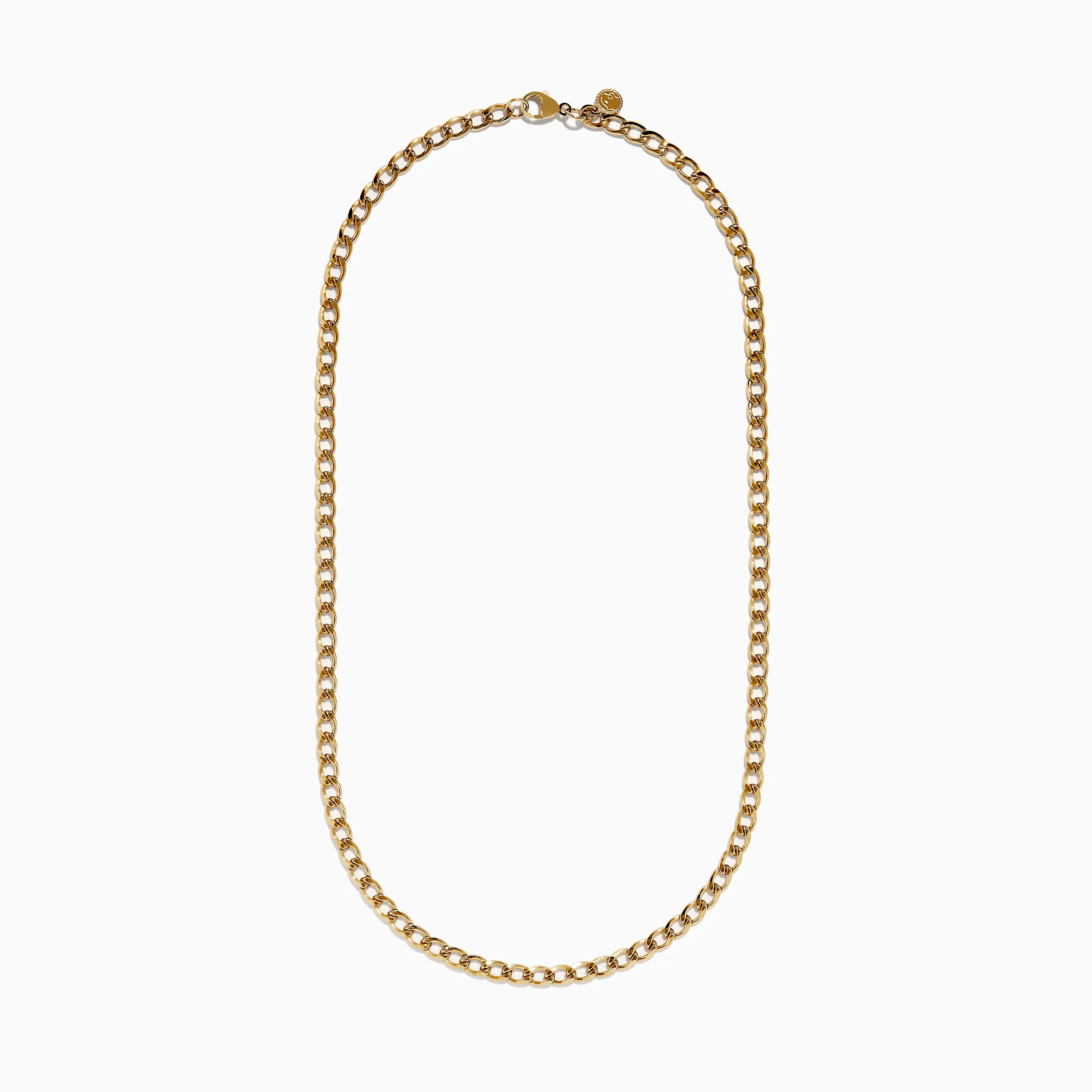 Men's 14K Yellow Gold Solid Oval Curb Chain Necklace, 22'' sold by Effy product image thumbnail 2