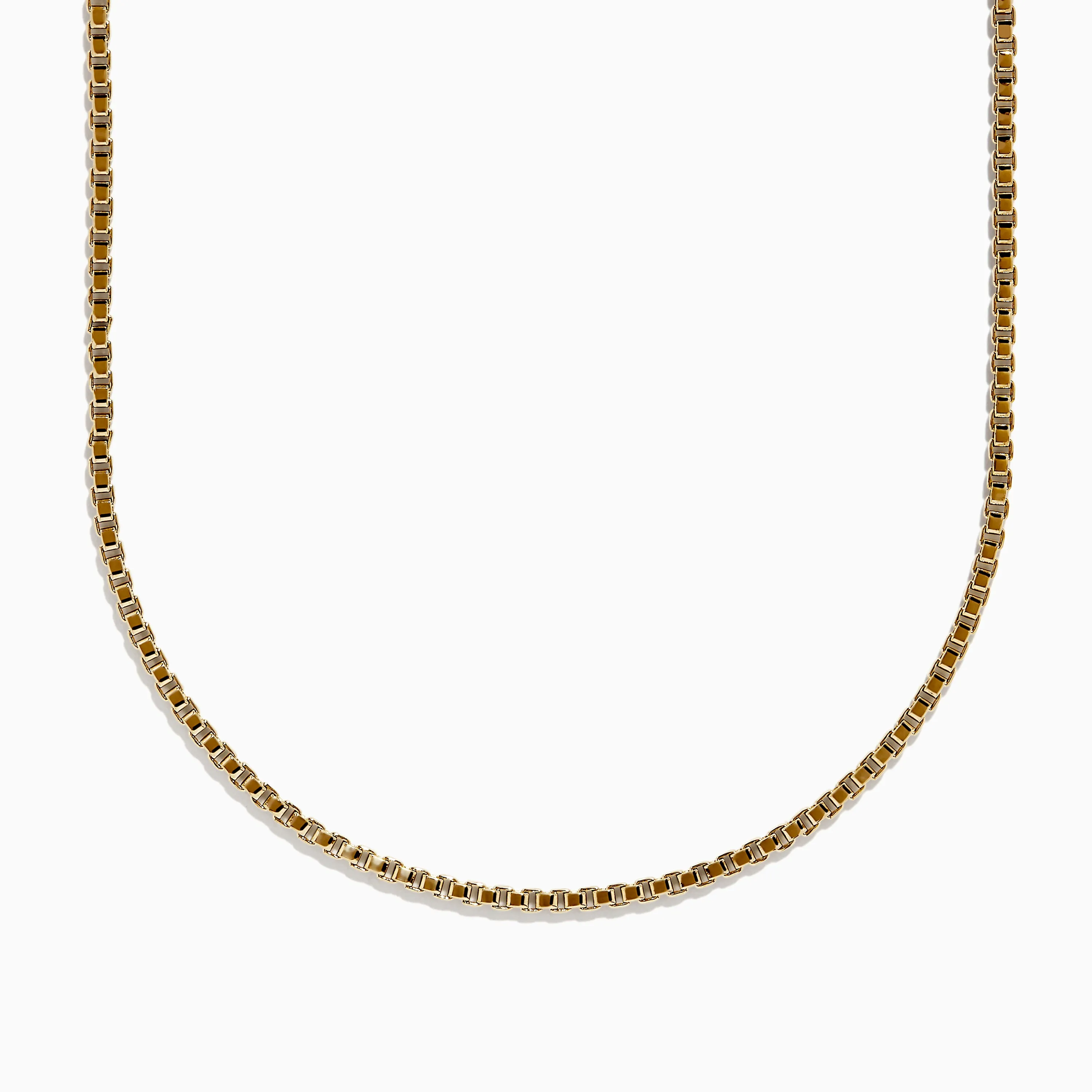 Men's 14K Yellow Gold Venetian Box Chain Necklace, 22'' sold by Effy
