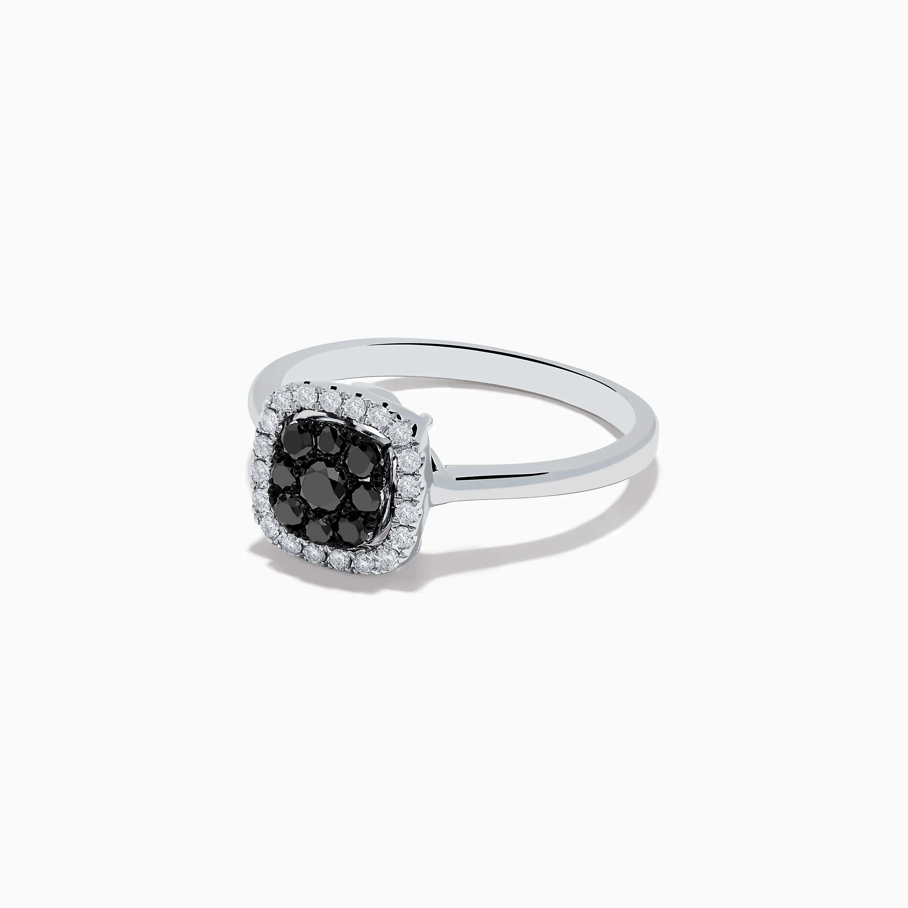 14K White Gold White and Black Diamond Ring sold by Effy product image thumbnail 2