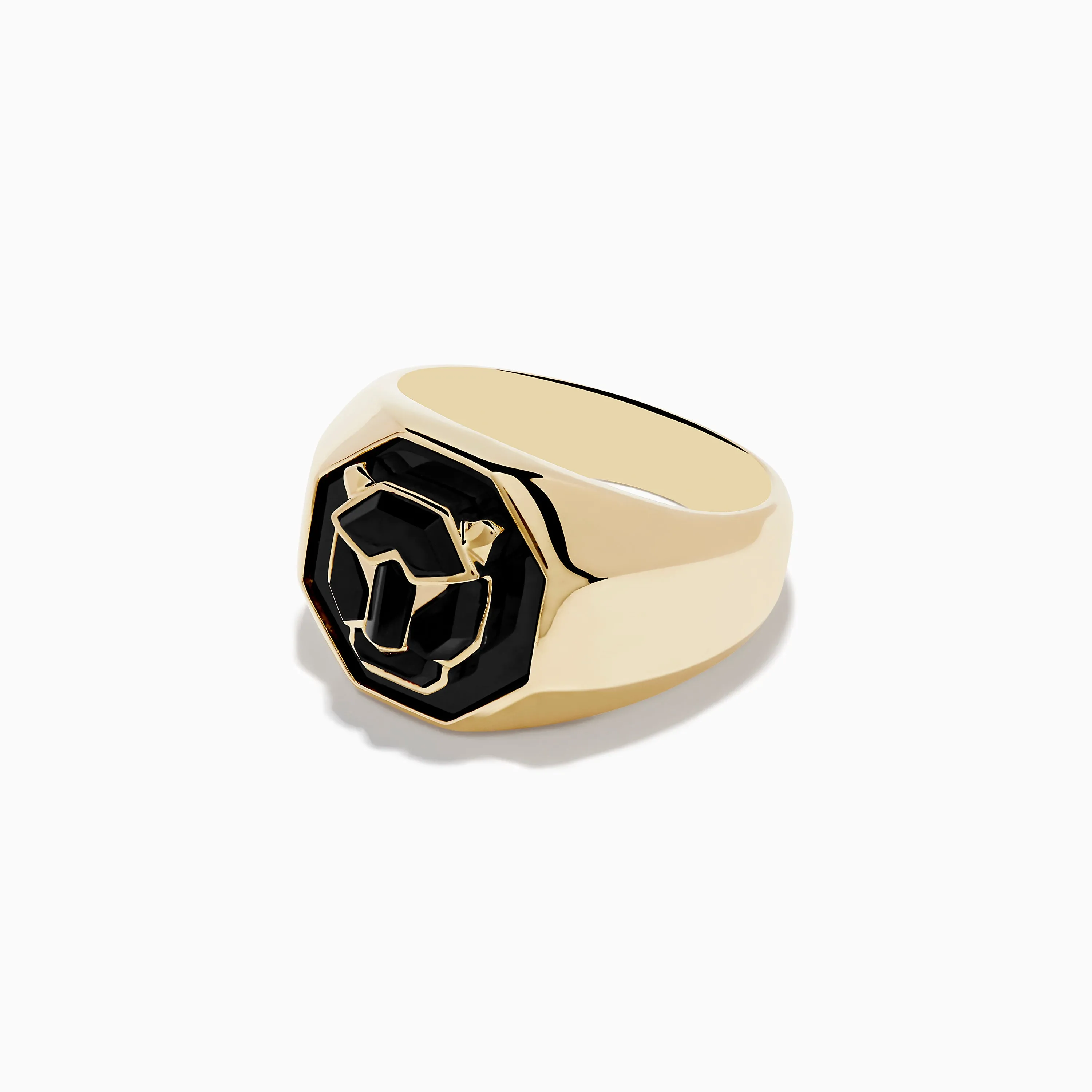 Signature Men's 14K Yellow Gold Onyx Ring sold by Effy product image thumbnail 2