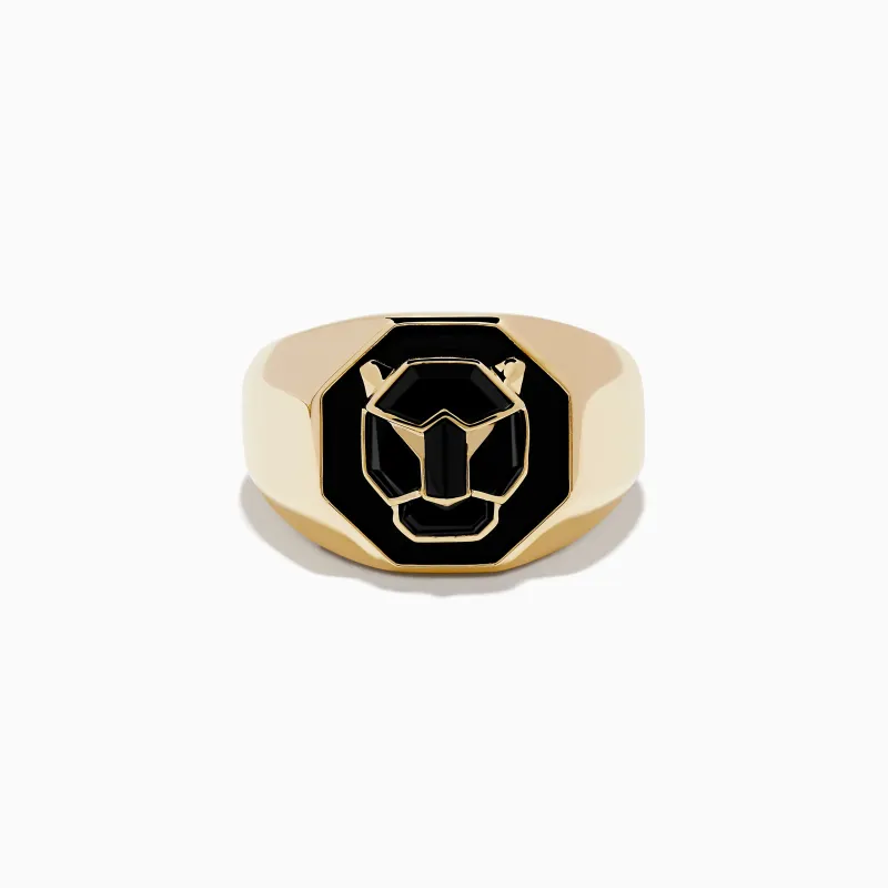 Signature Men's 14K Yellow Gold Onyx Ring sold by Effy