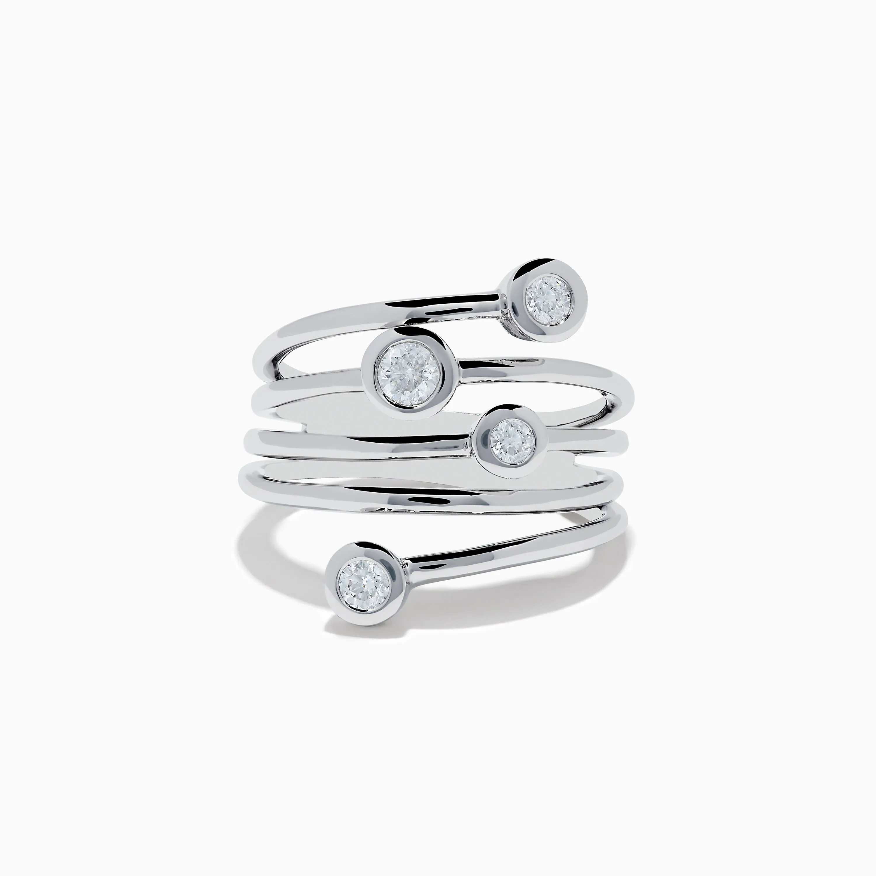 14K White Gold Diamond Ring sold by Effy