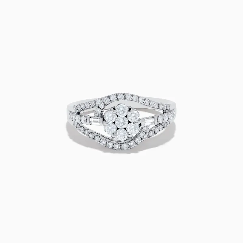 Bouquet 14K White Gold Diamond Ring sold by Effy