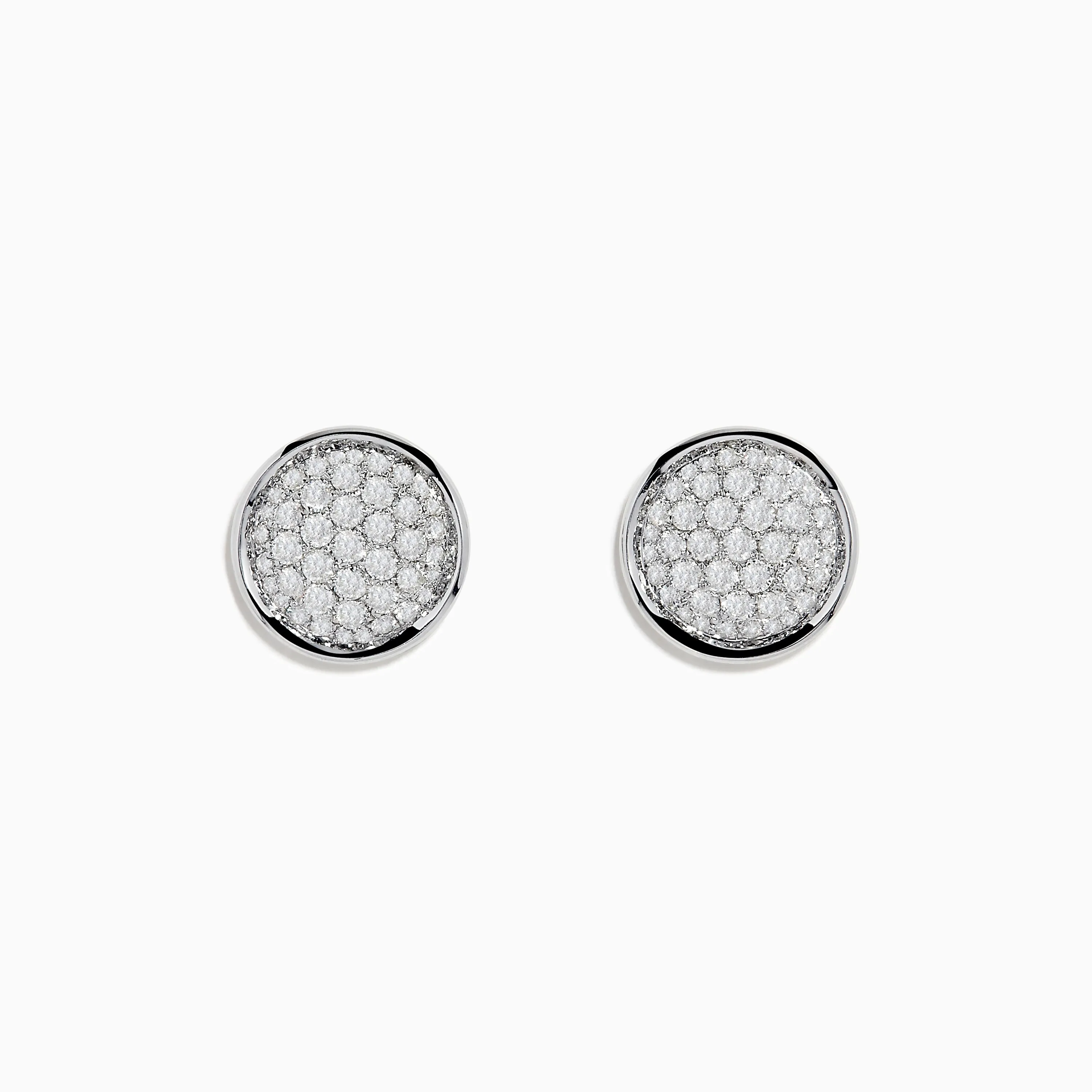 14K White Gold Diamond Earrings sold by Effy